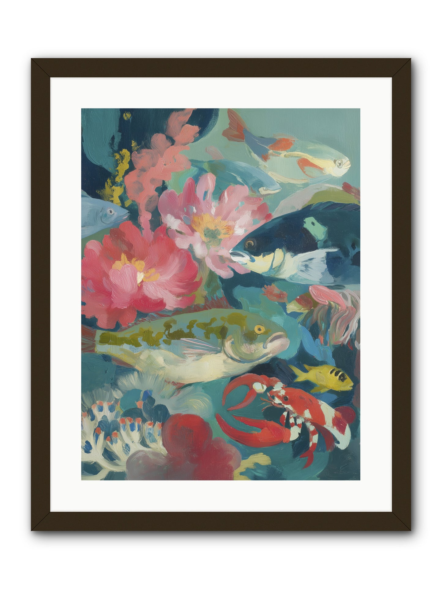 Rainbow Poetry -- Framed Print - Black 18x24
