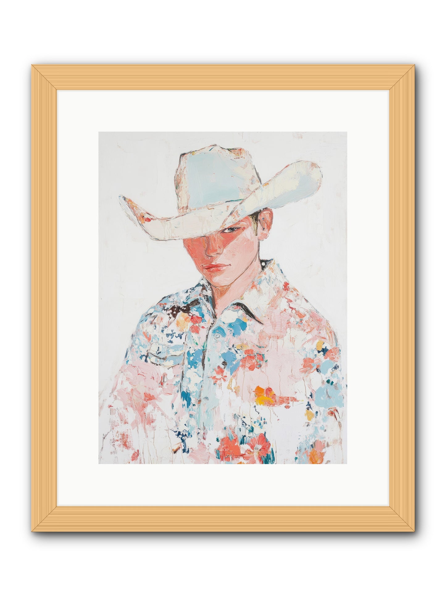 Ranch Hand -- Framed Print - Natural 12x16