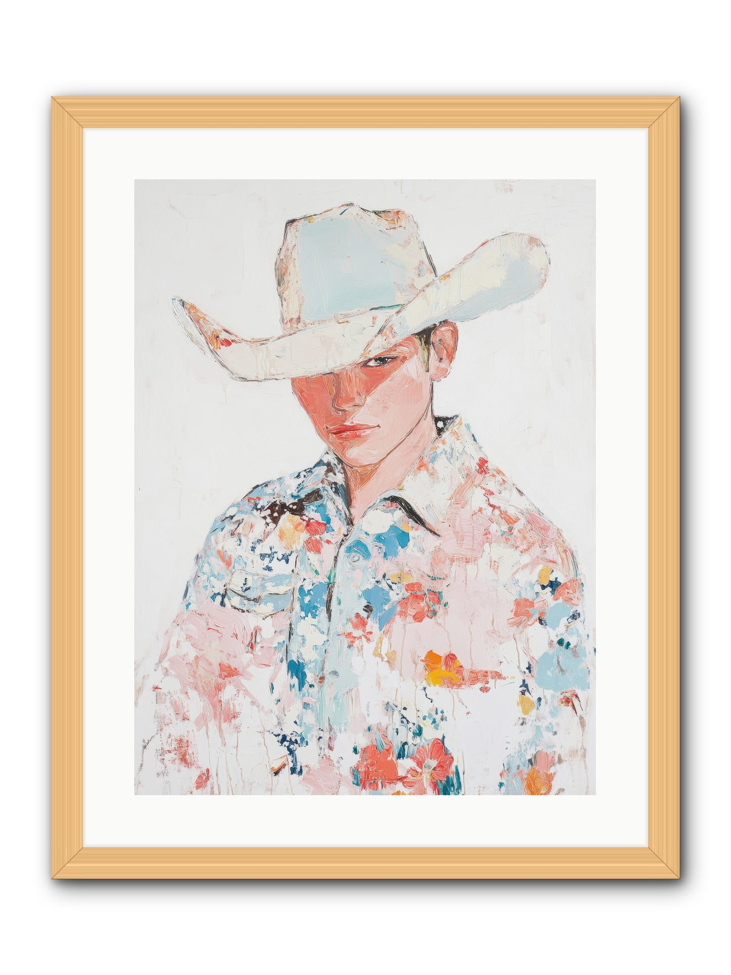 Ranch Hand -- Framed Print - Natural 18x24