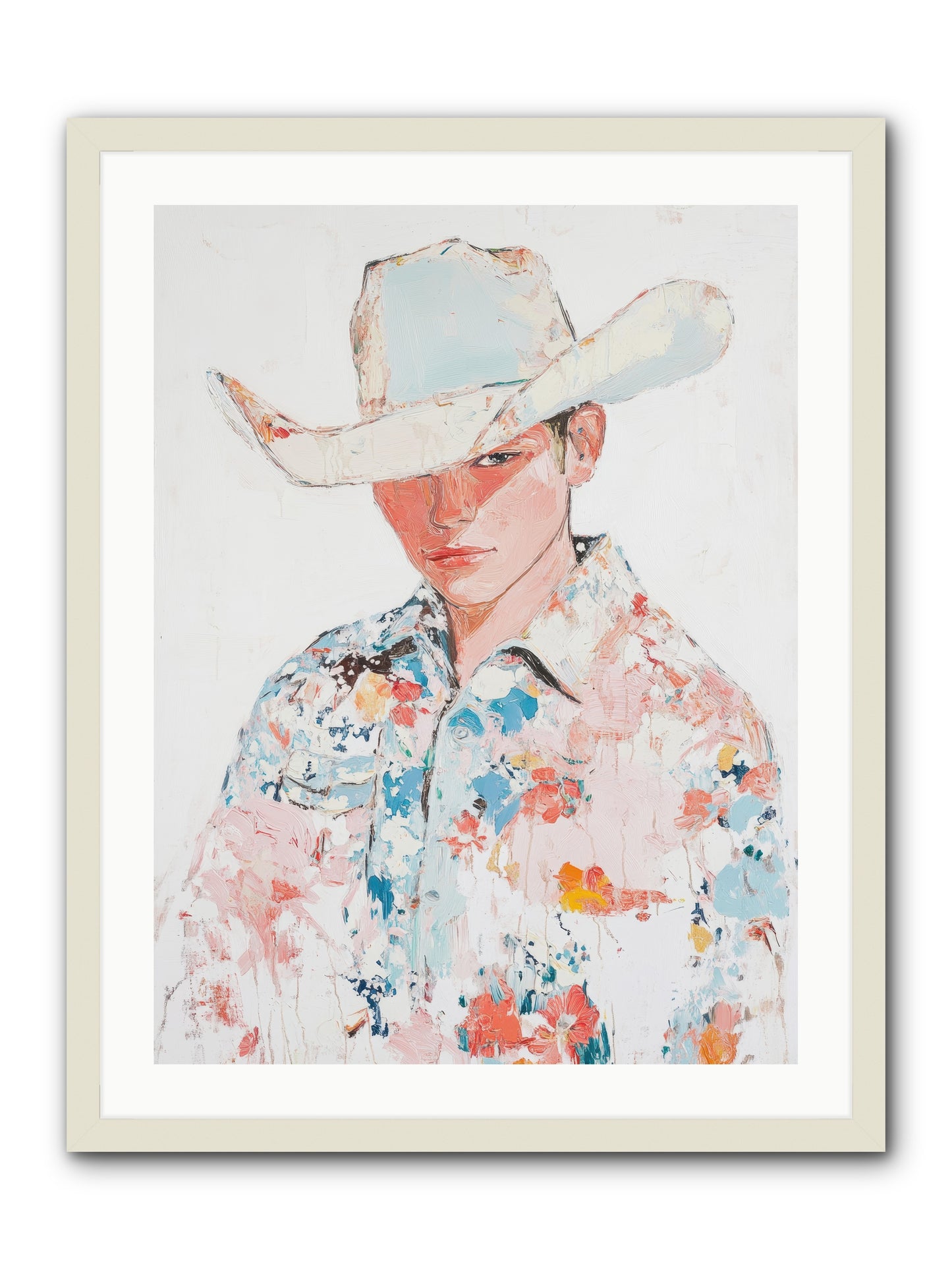 Ranch Hand -- Framed Print - White 24x32