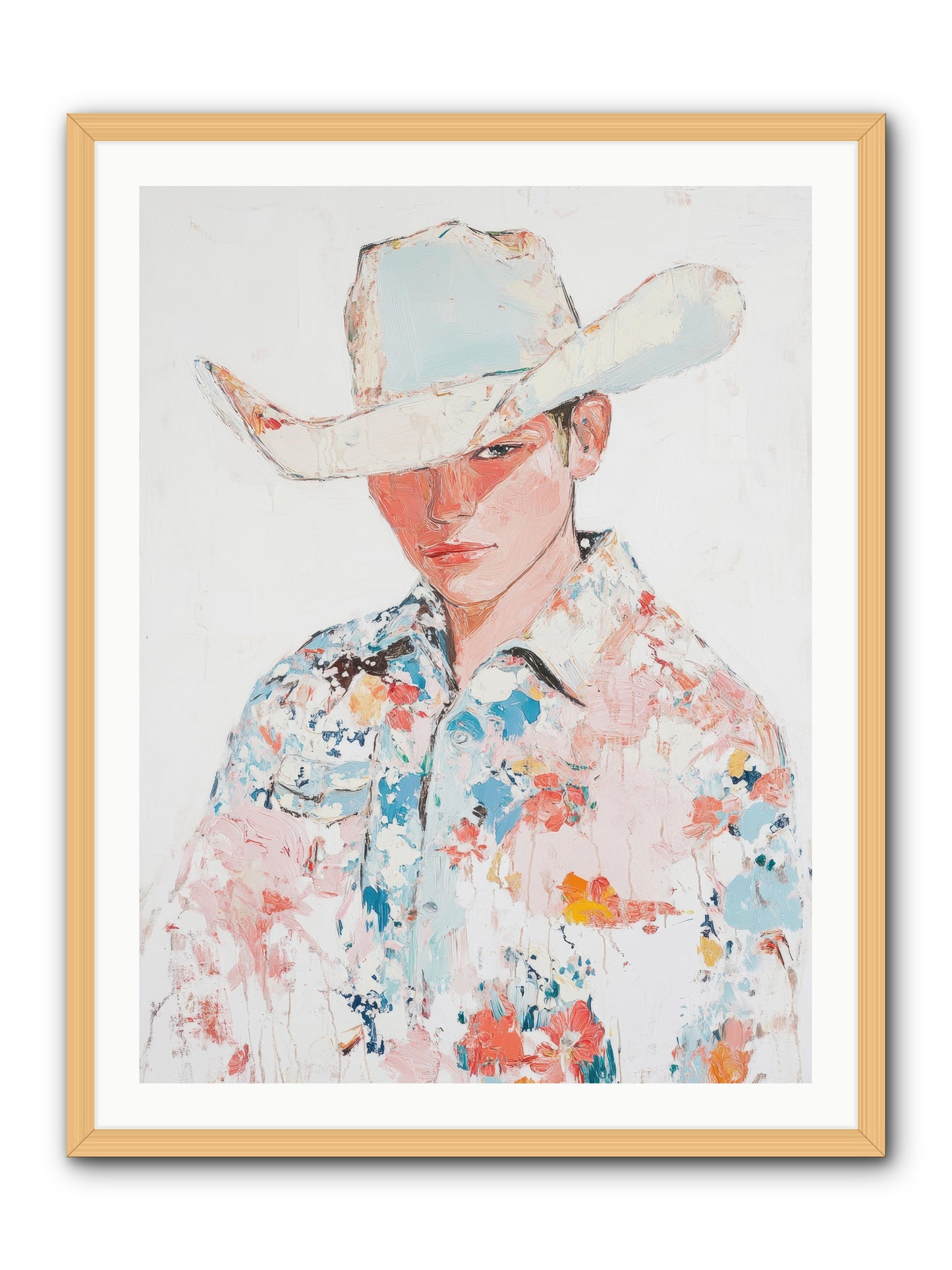 Ranch Hand -- Framed Print - Natural 30x40