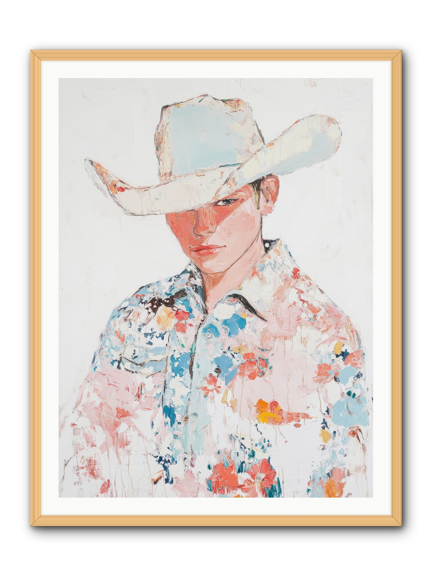 Ranch Hand -- Framed Print - Natural 36x48