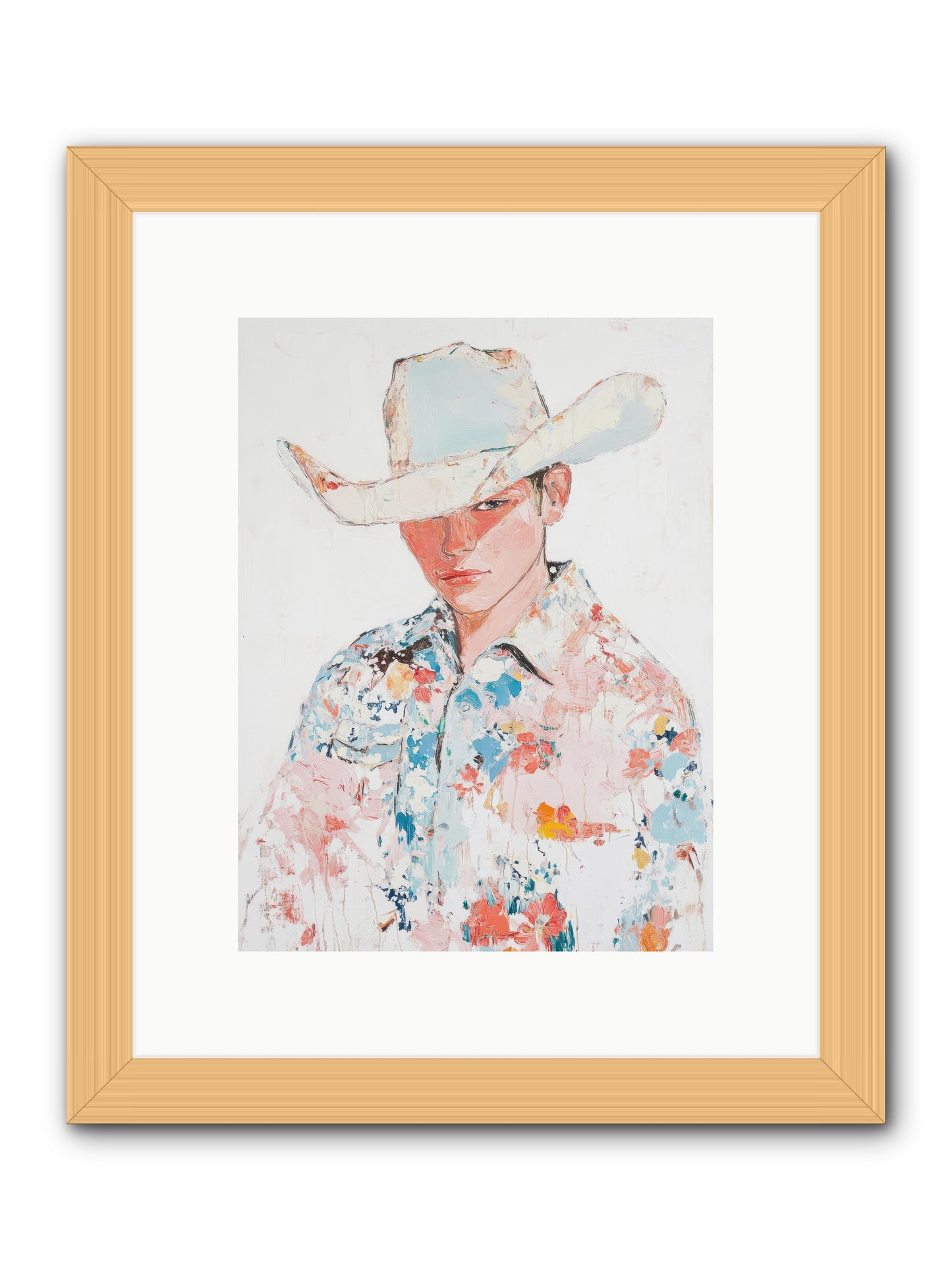 Ranch Hand -- Framed Print - Natural 9x12