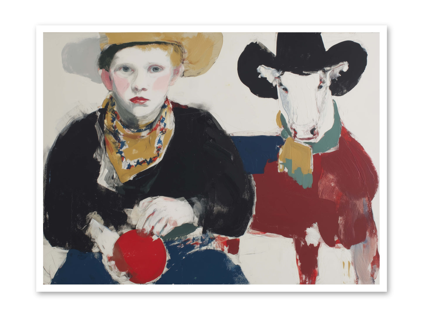 Ranch-Raised & Wild-Hearted -- Paper Print 48x36