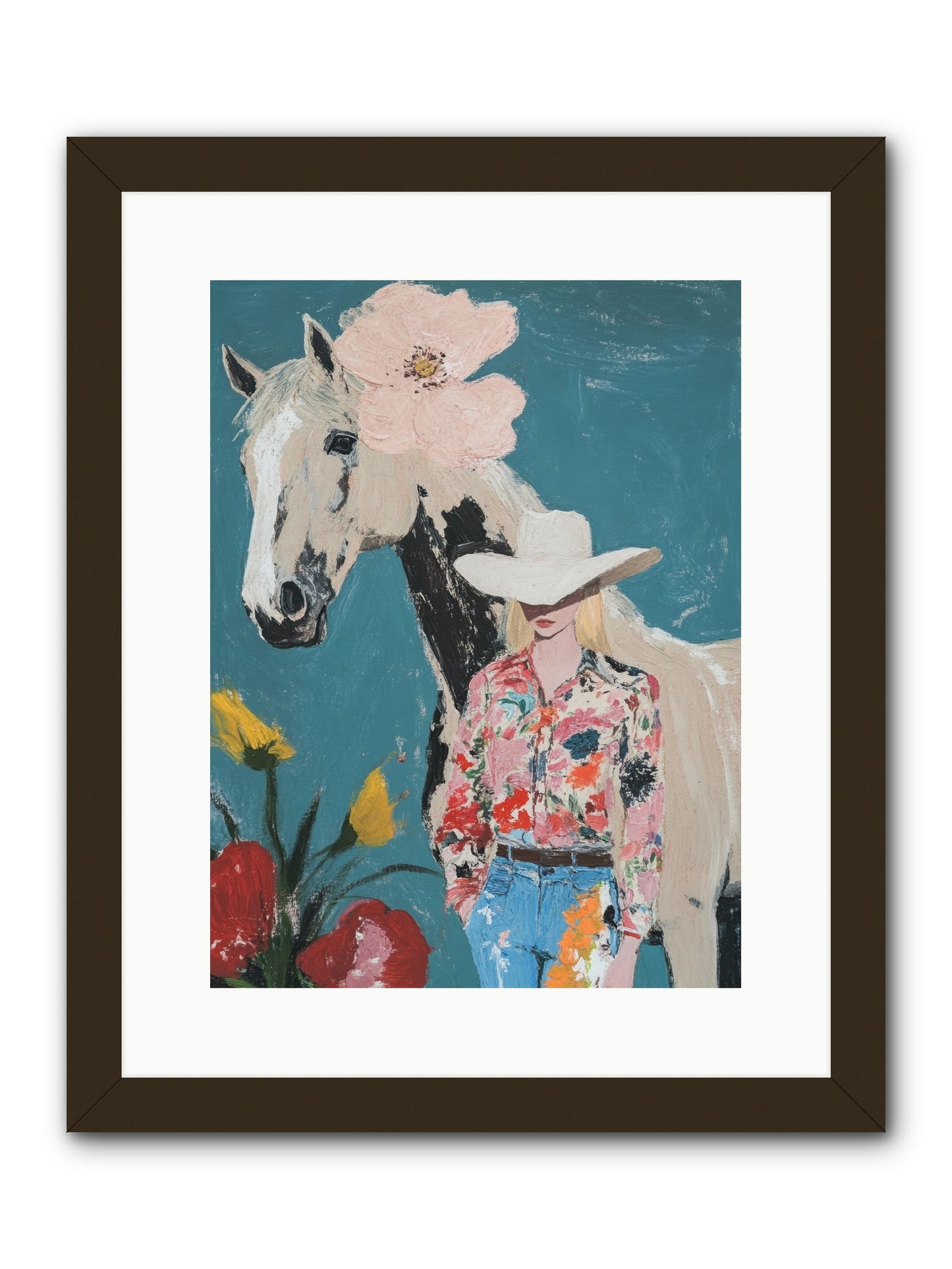 Rancher's Refrain -- Framed Print - Black 12x16