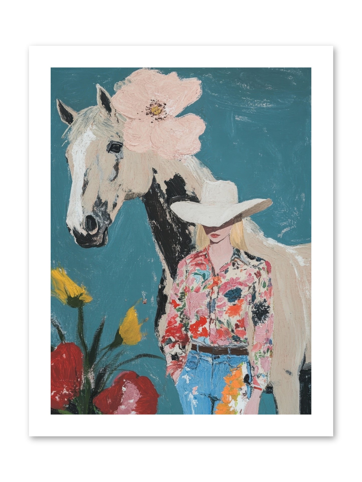Rancher's Refrain -- Loose Canvas Print 12x16