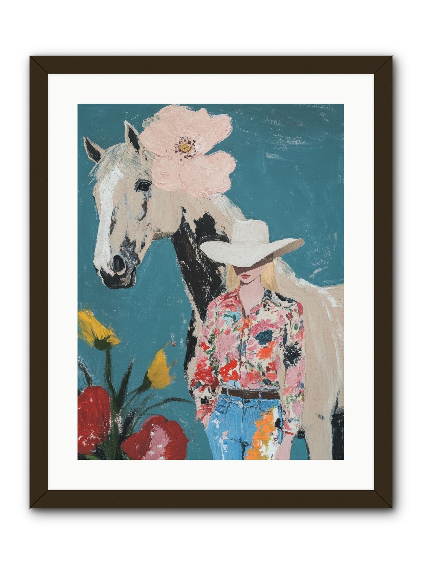 Rancher's Refrain -- Framed Print - Black 18x24