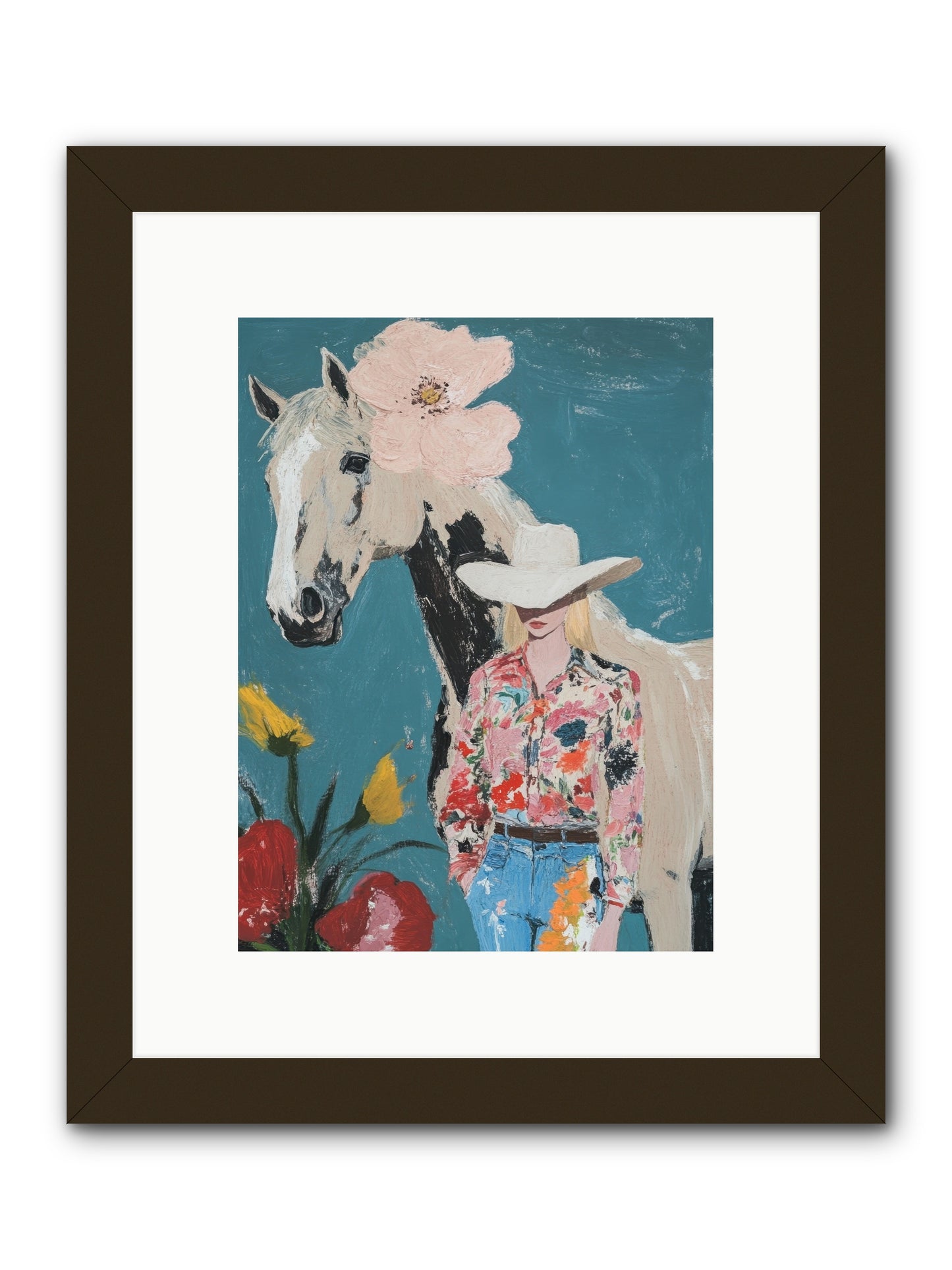 Rancher's Refrain -- Framed Print - Black 9x12
