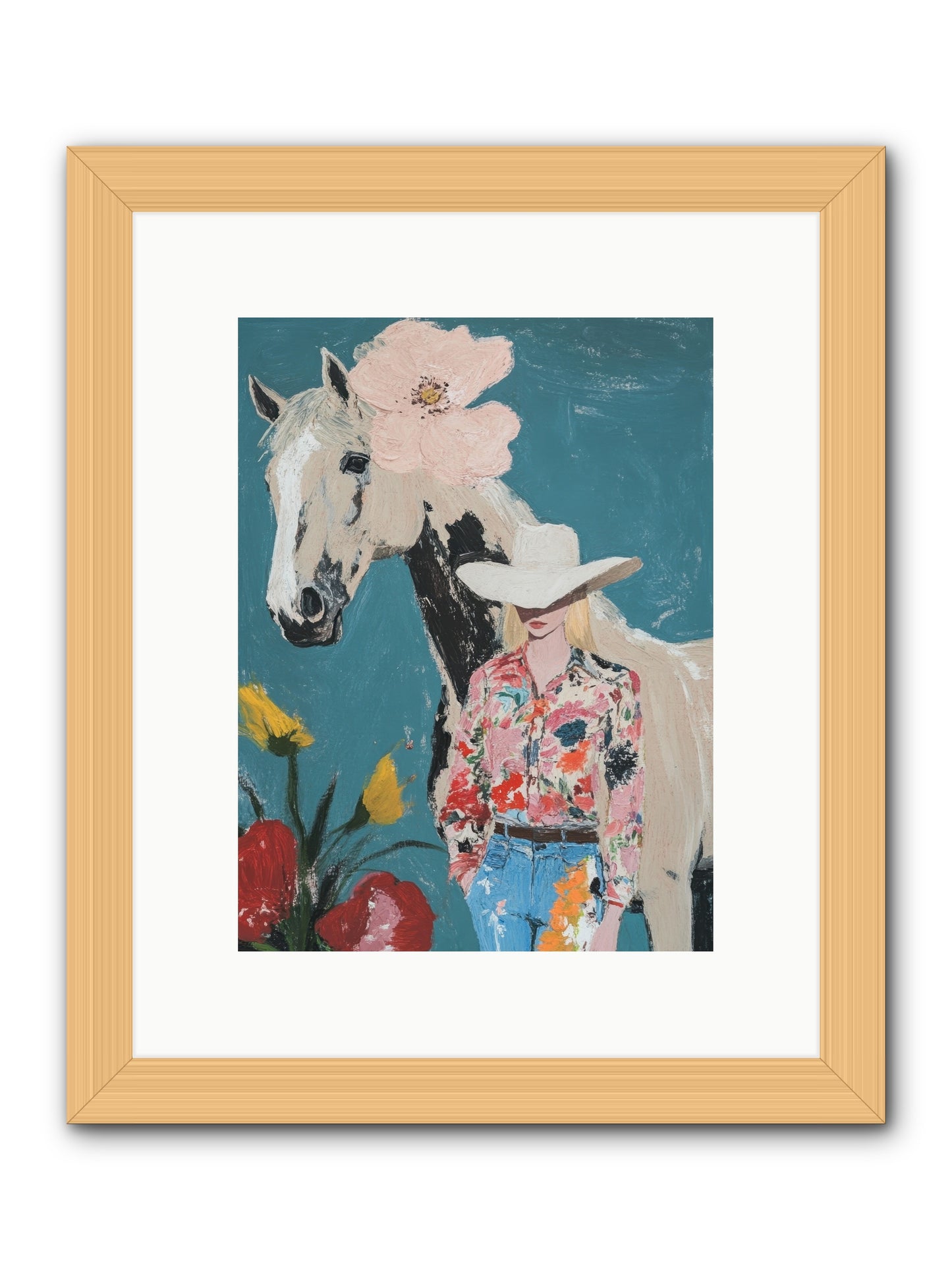 Rancher's Refrain -- Framed Print - Natural 9x12