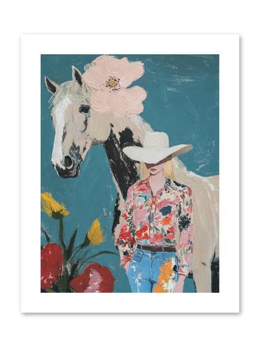 Rancher's Refrain -- Paper Print 9x12