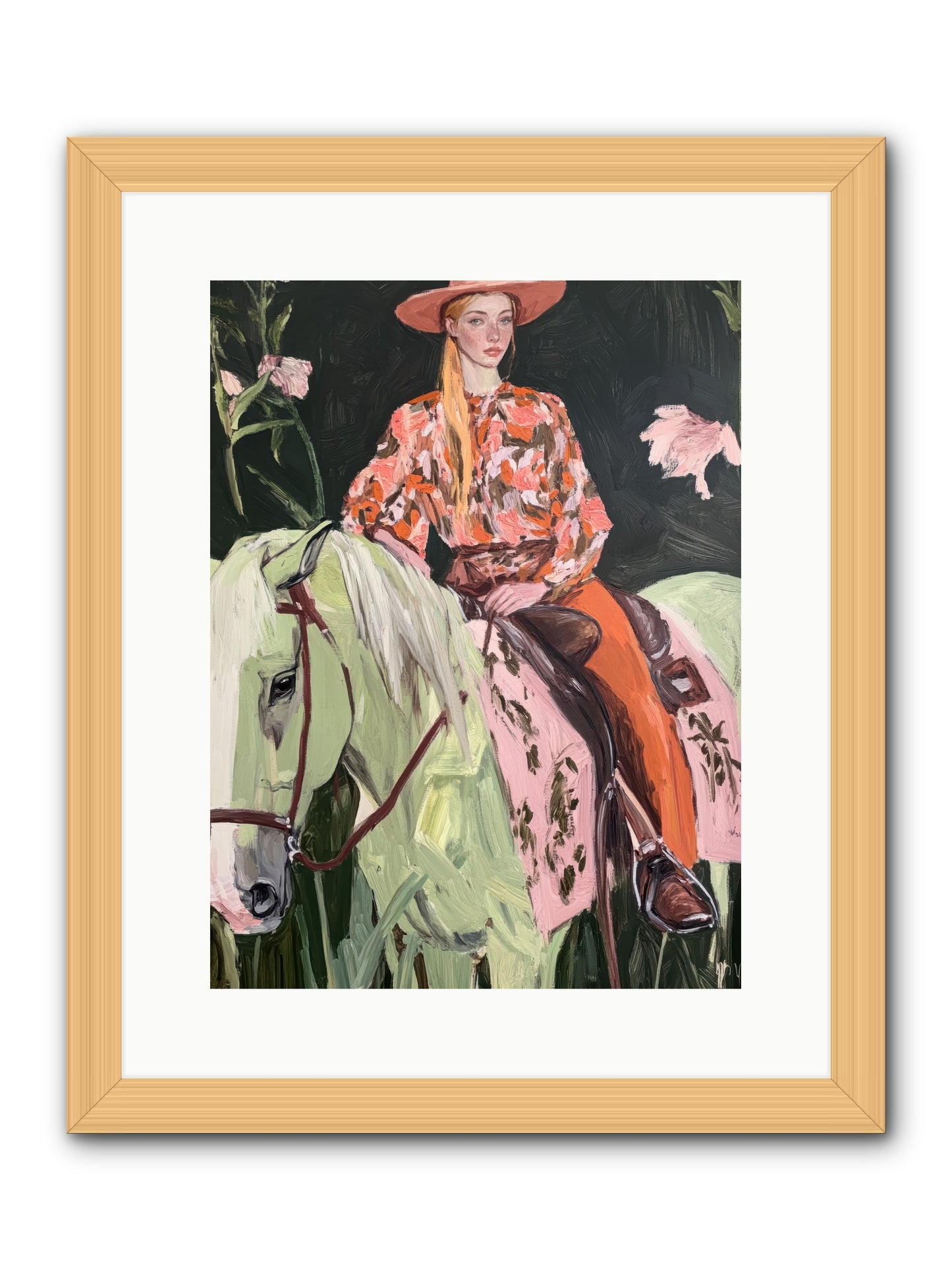 Range Boss -- Framed Print - Natural 12x16