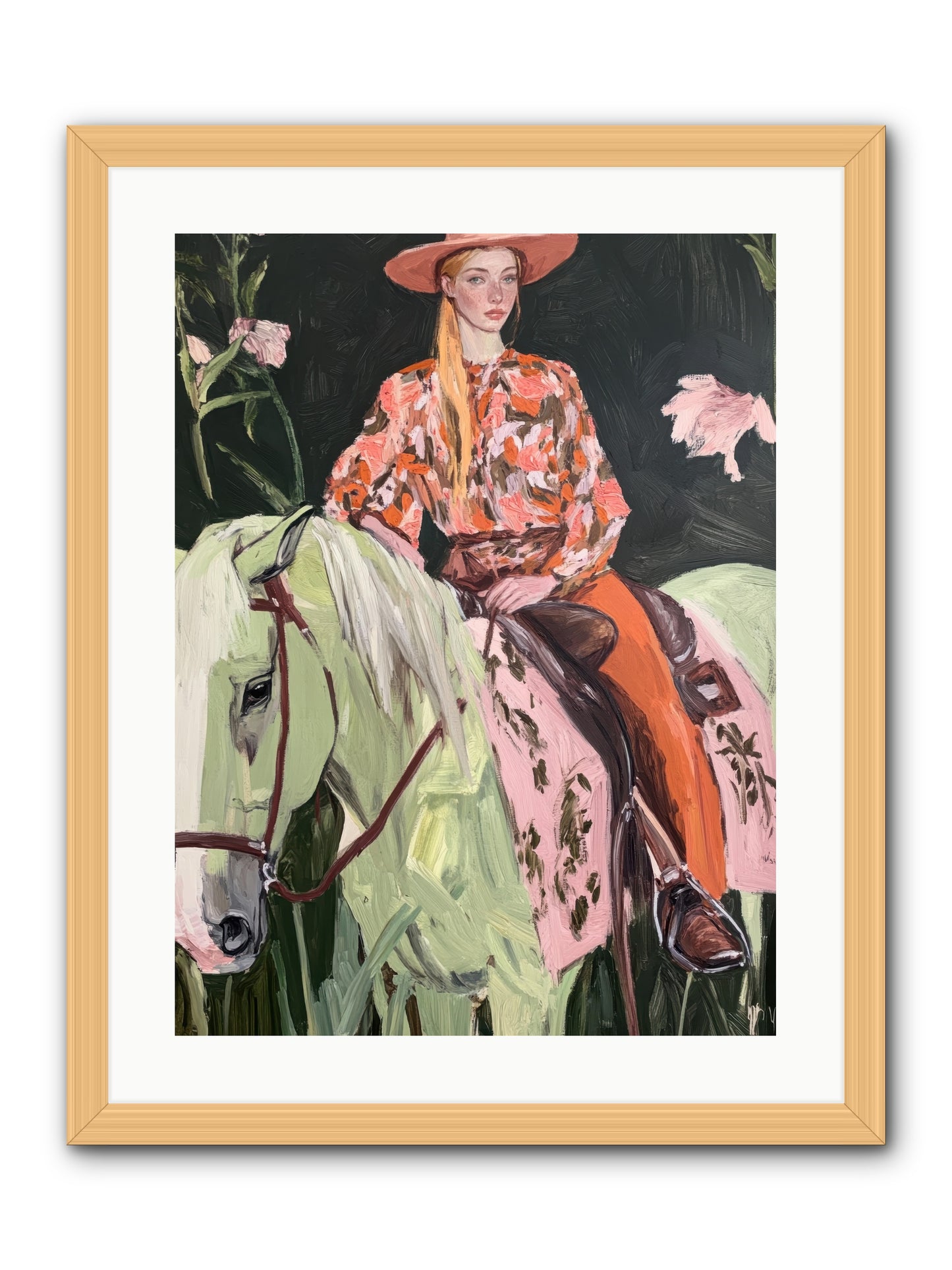 Range Boss -- Framed Print - Natural 18x24