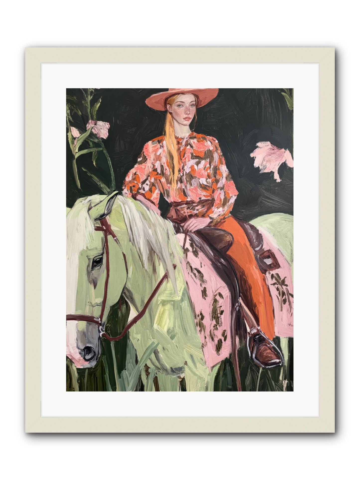 Range Boss -- Framed Print - White 18x24