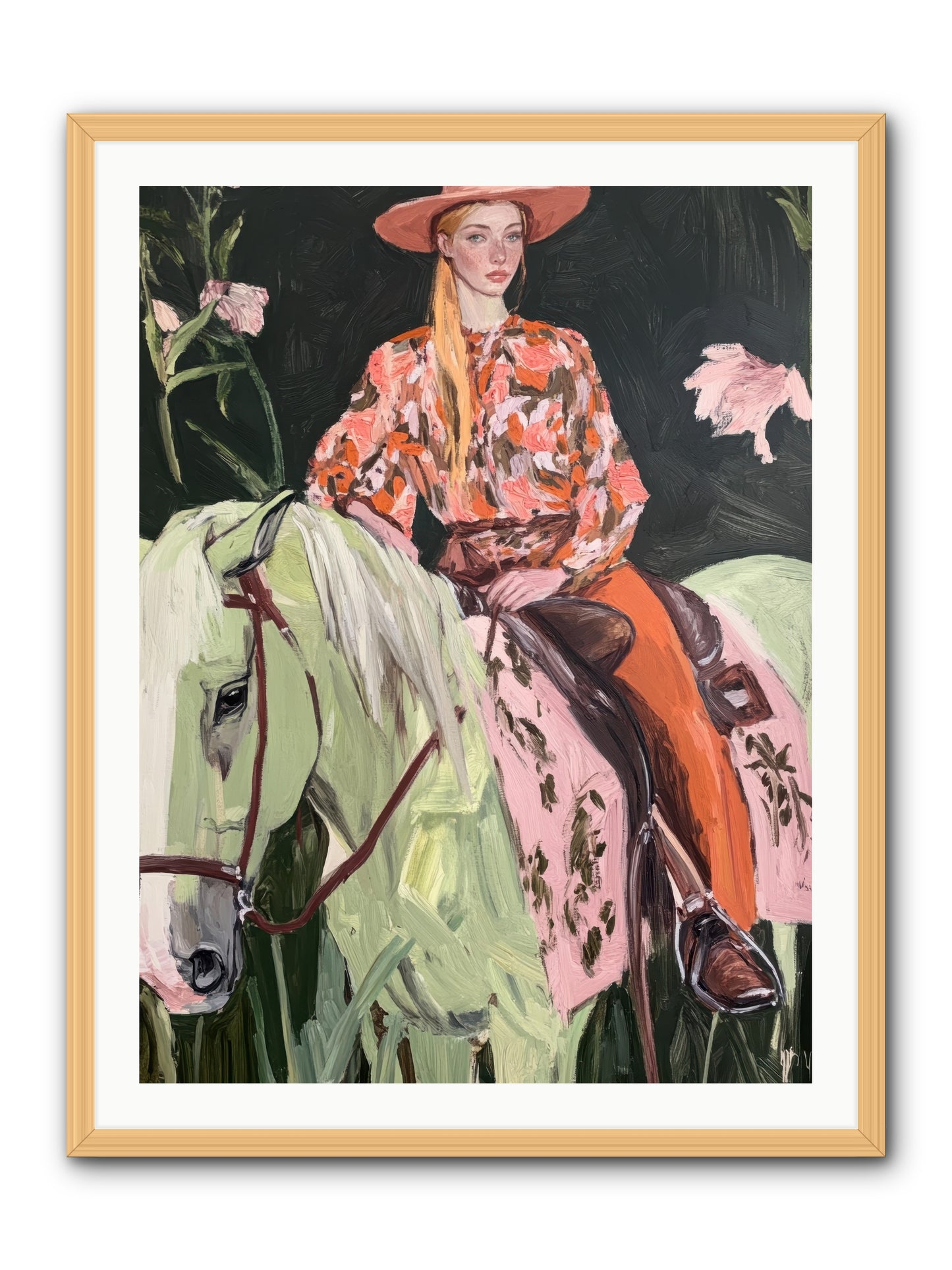 Range Boss -- Framed Print - Natural 30x40