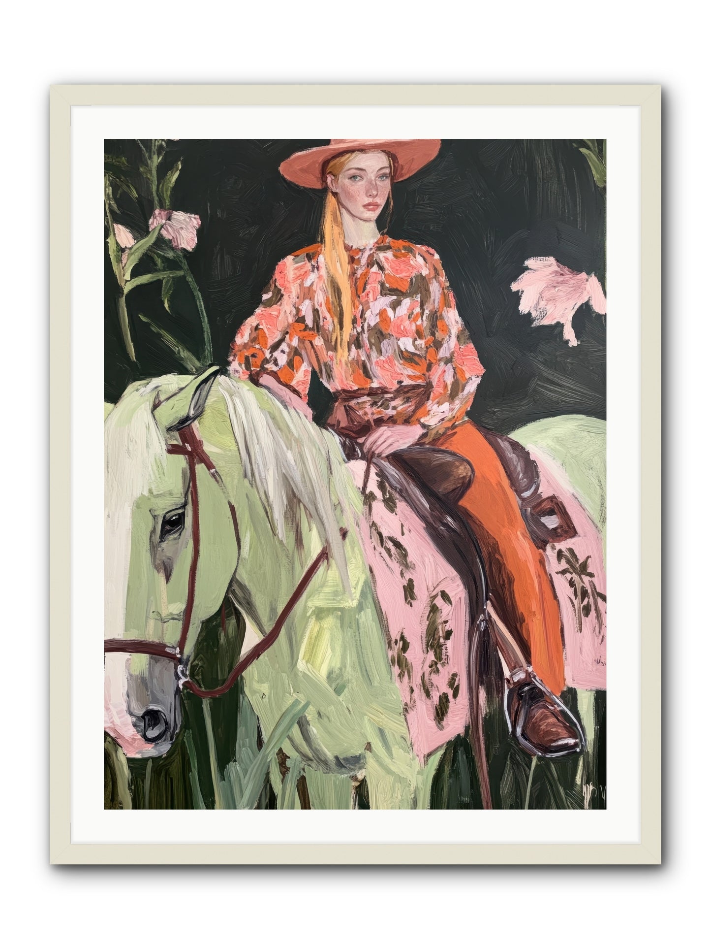 Range Boss -- Framed Print - White 30x40