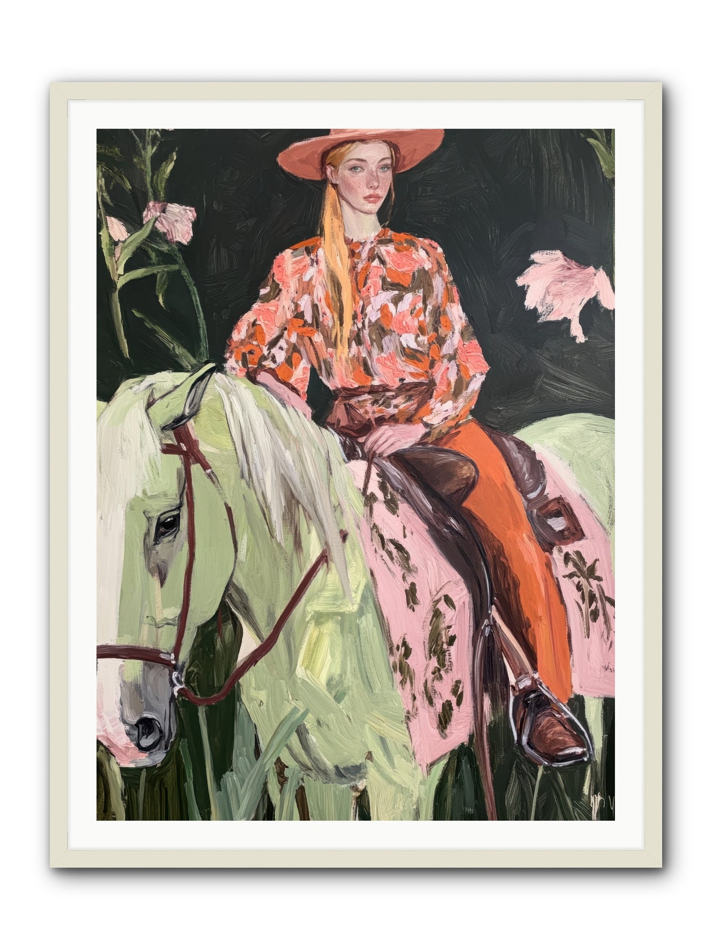 Range Boss -- Framed Print - White 36x48