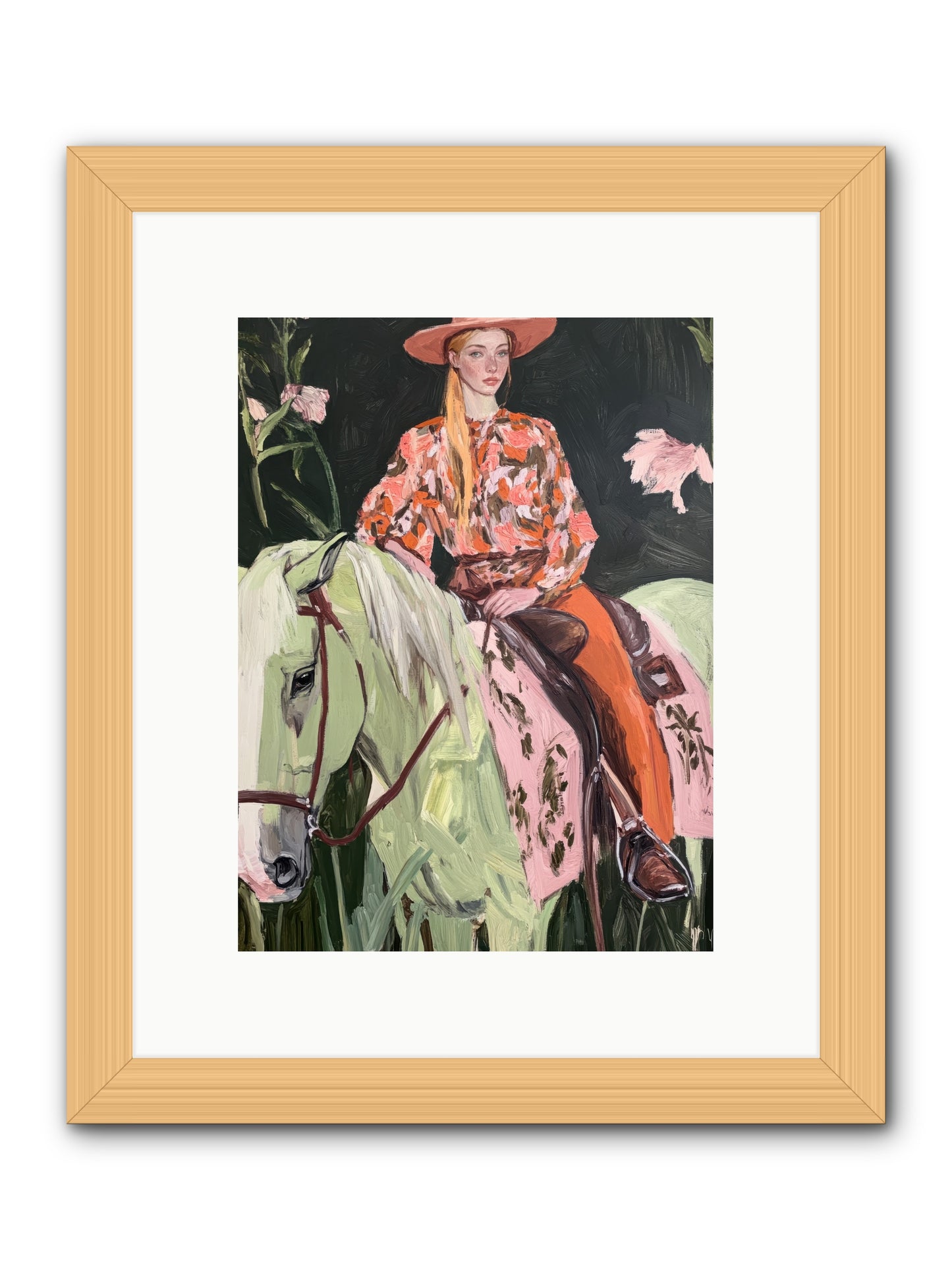 Range Boss -- Framed Print - Natural 9x12