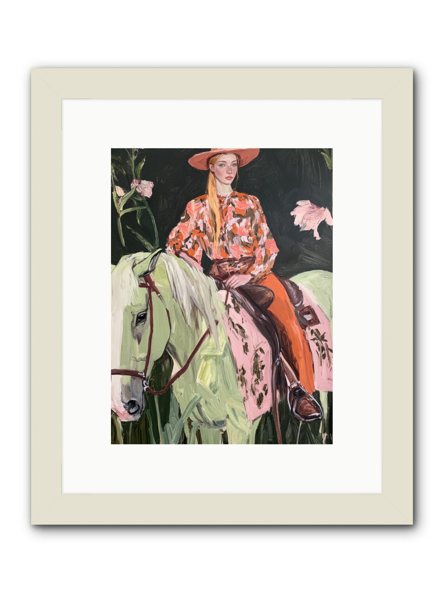 Range Boss -- Framed Print - White 9x12