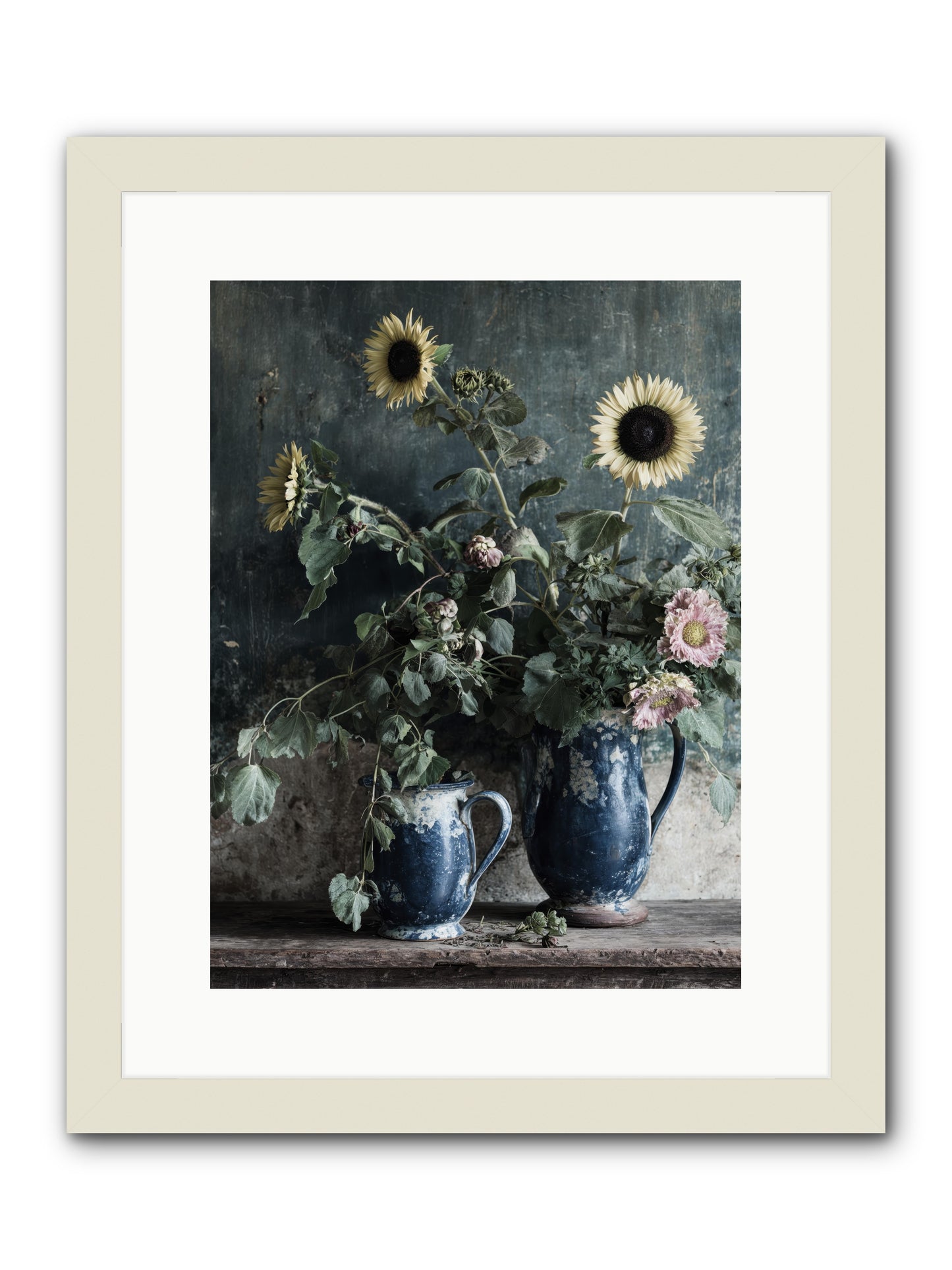 Ranier -- Framed Print - White 12x16