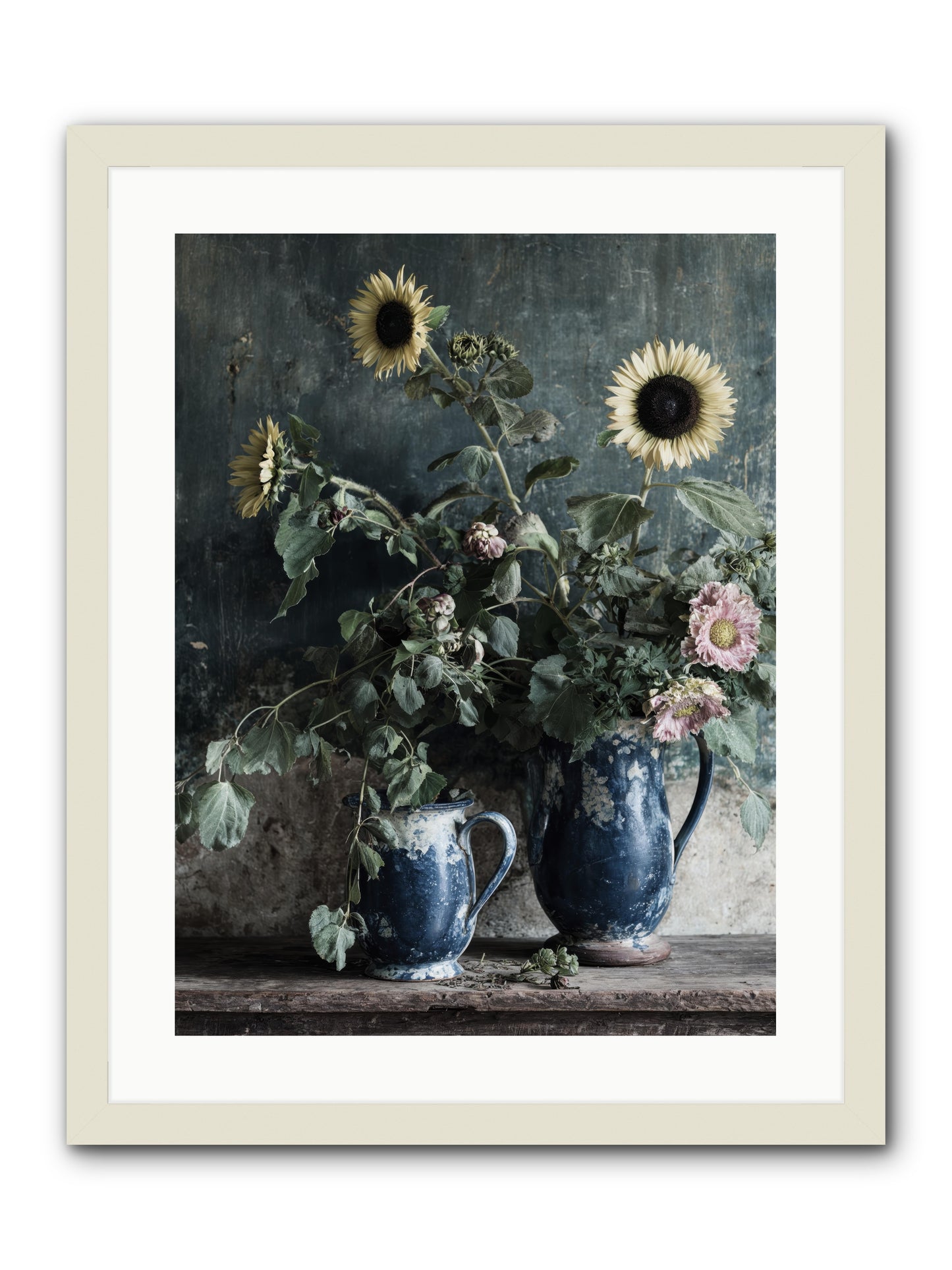 Ranier -- Framed Print - White 18x24