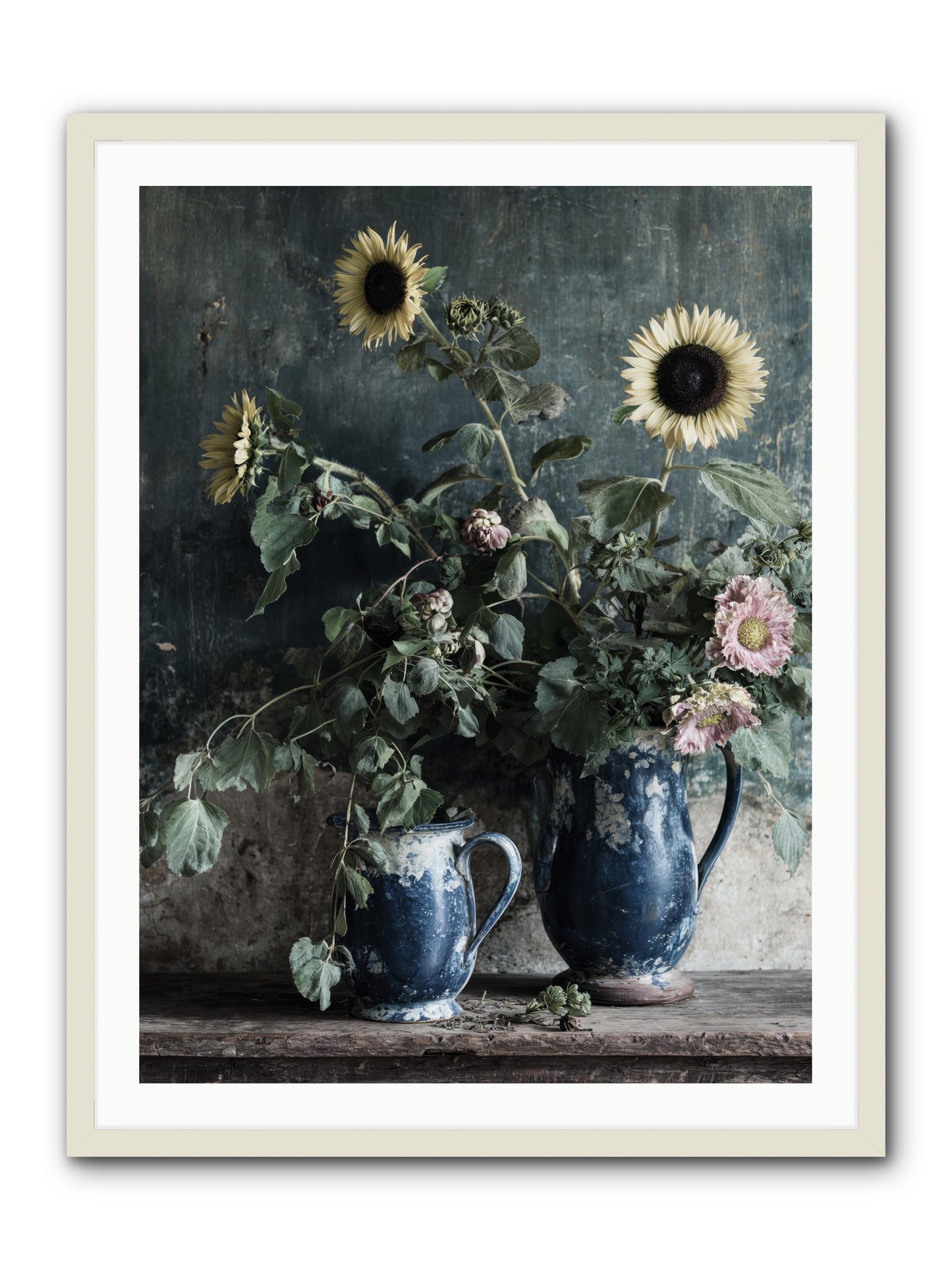 Ranier -- Framed Print - White 30x40