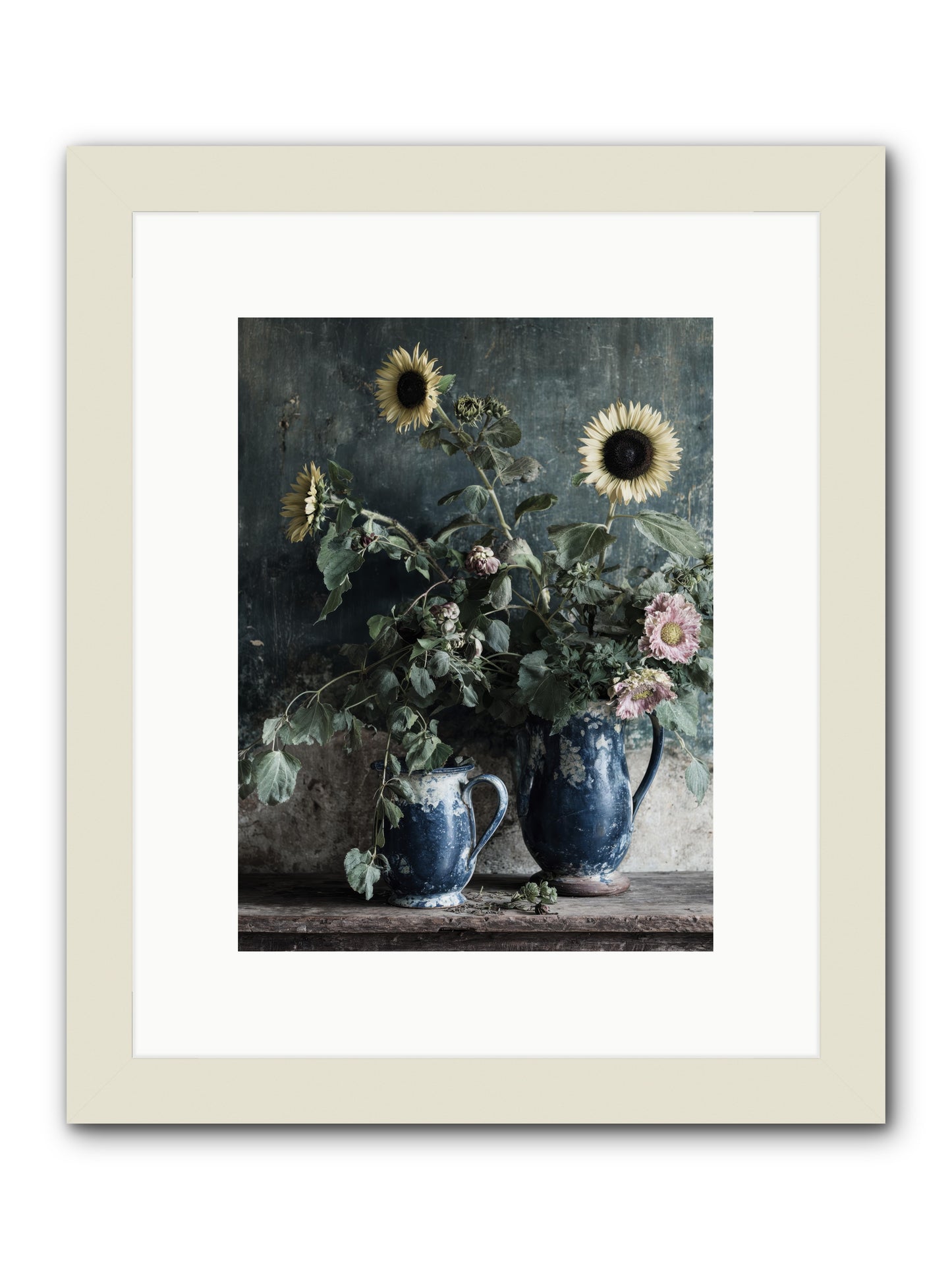Ranier -- Framed Print - White 9x12