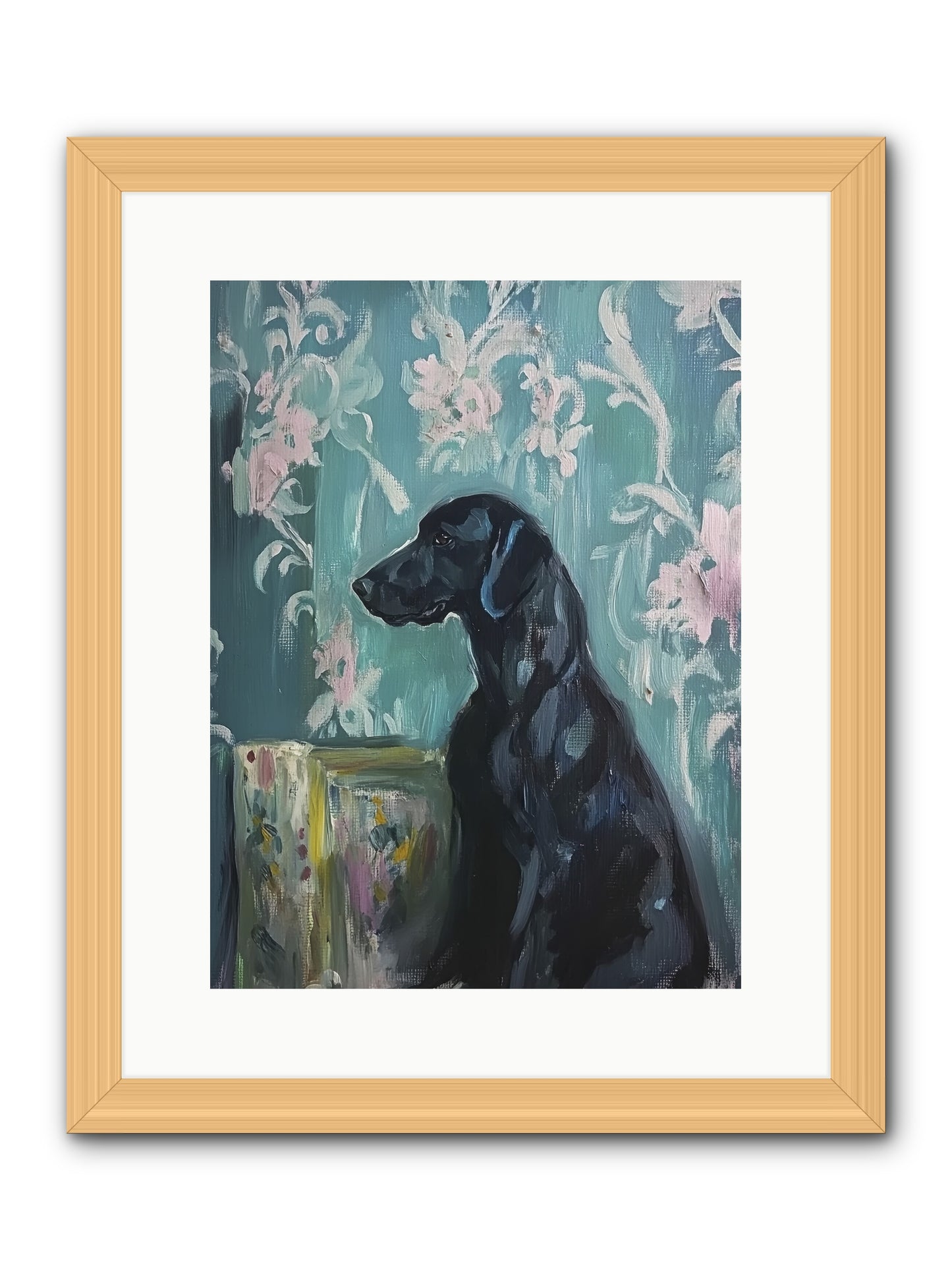 Raven -- Framed Print - Natural 12x16