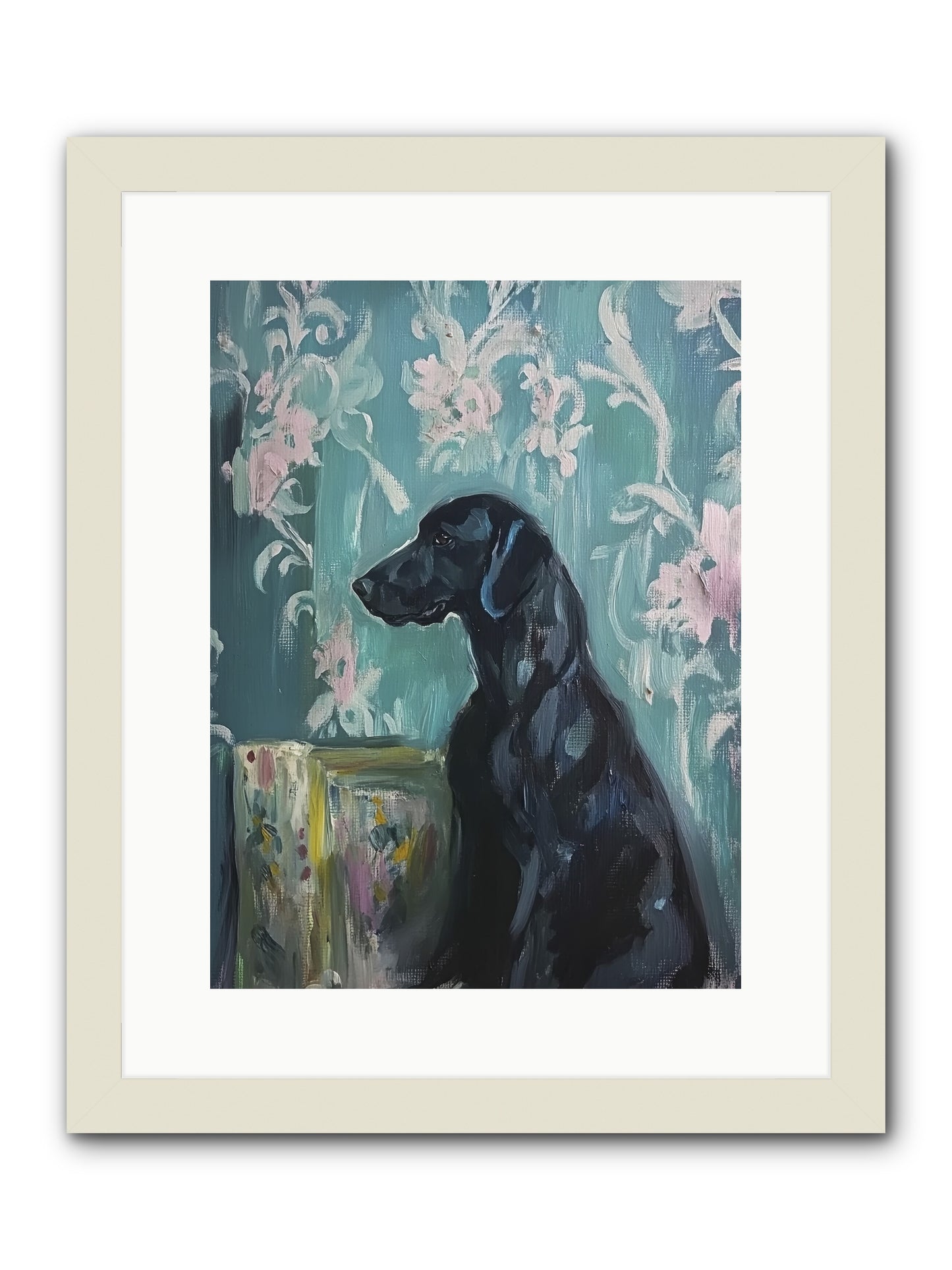 Raven -- Framed Print - White 12x16