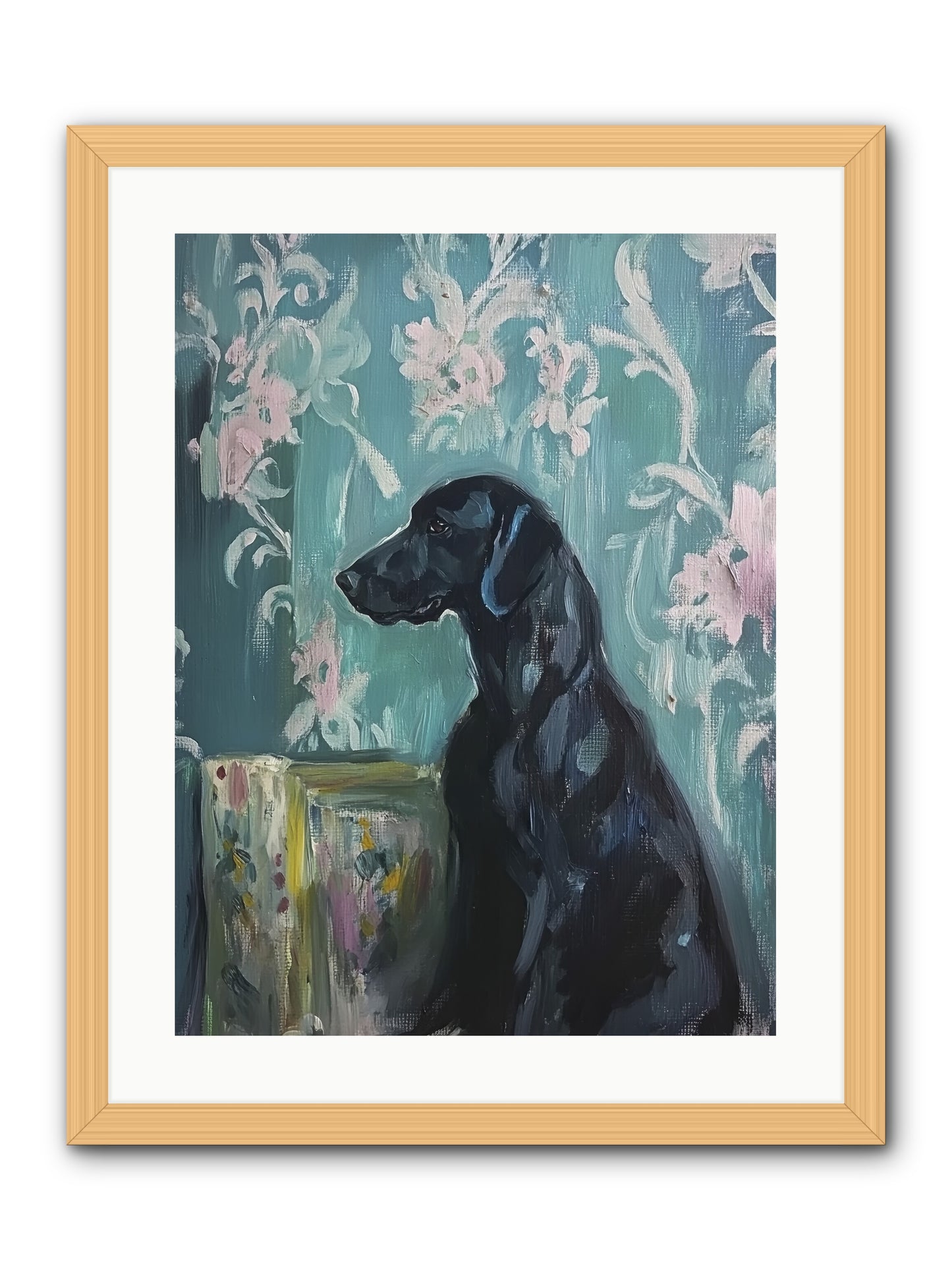 Raven -- Framed Print - Natural 18x24