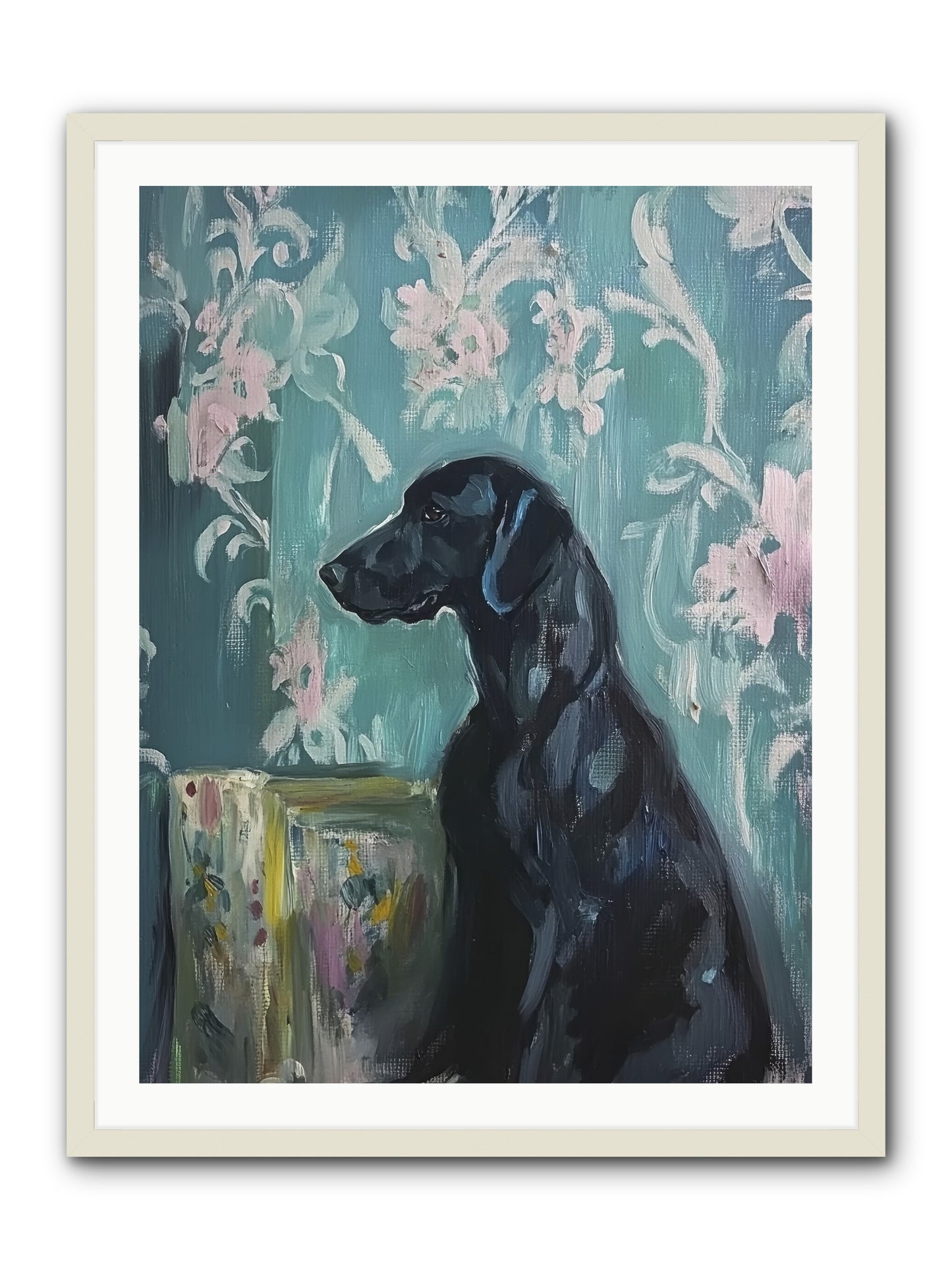 Raven -- Framed Print - White 30x40