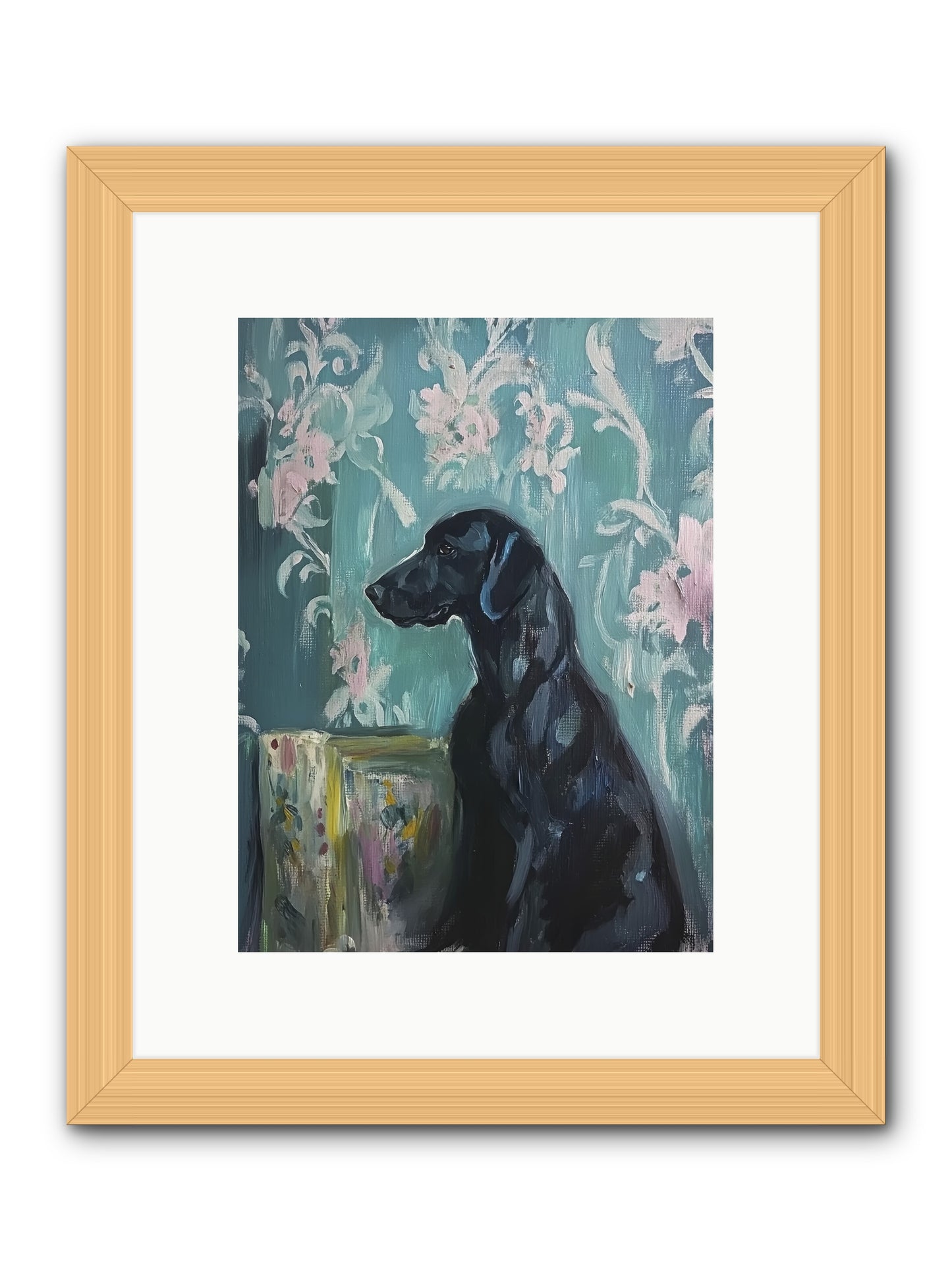 Raven -- Framed Print - Natural 9x12