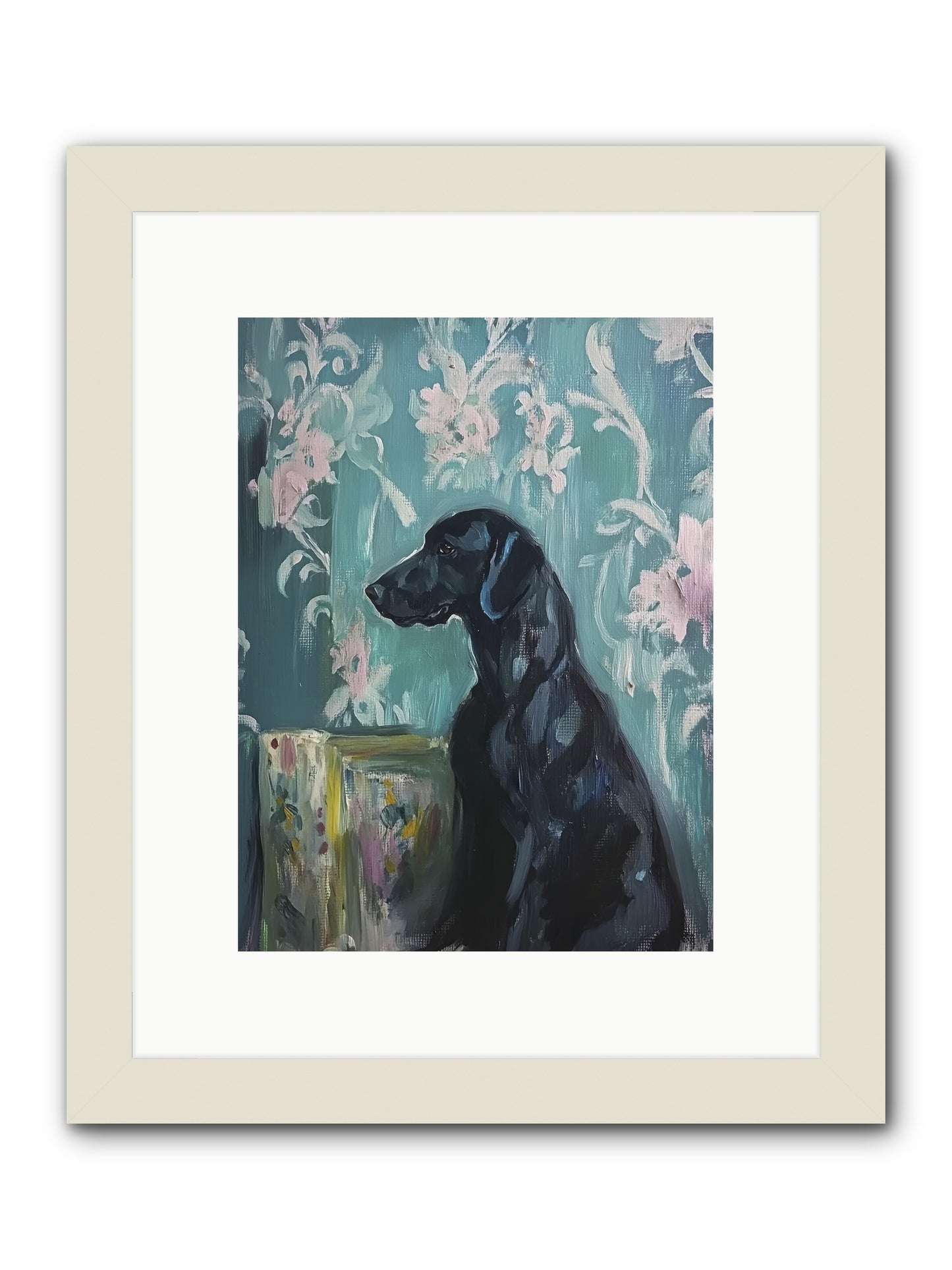 Raven -- Framed Print - White 9x12