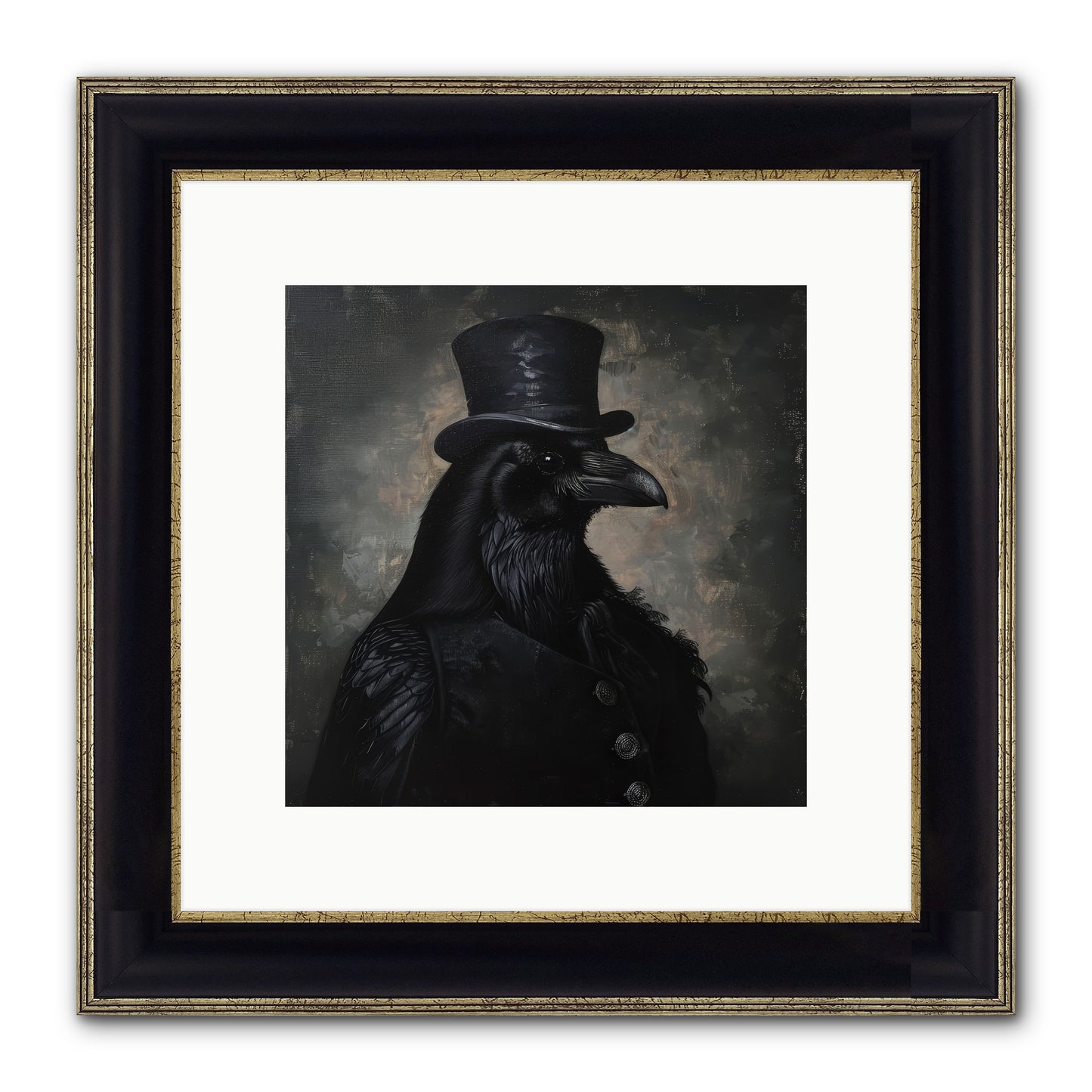 Raven's Midnight Tale — Ravens-Midnight-Tale-10x10-Framed-Print-Black-Gold.jpg