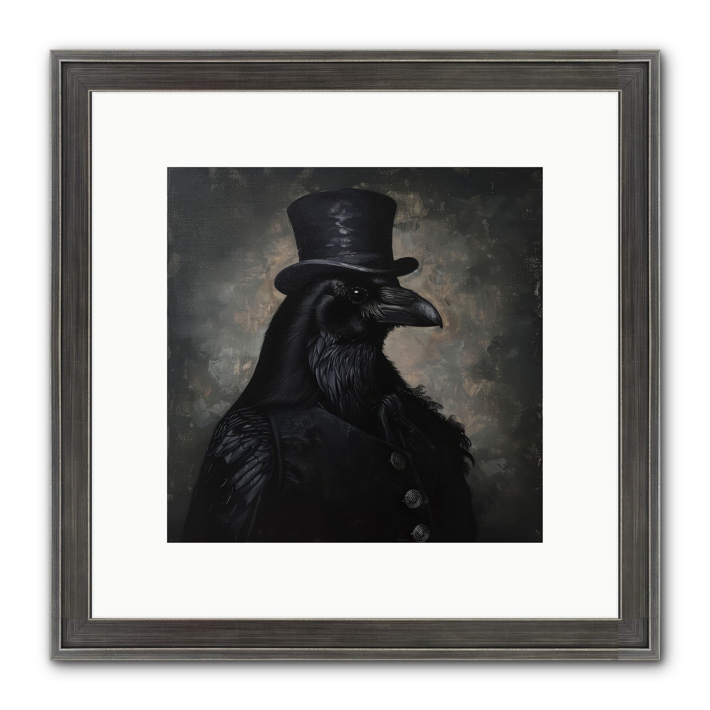 Raven's Midnight Tale — Ravens-Midnight-Tale-10x10-Framed-Print-Slimwoods-Black-Silver.jpg