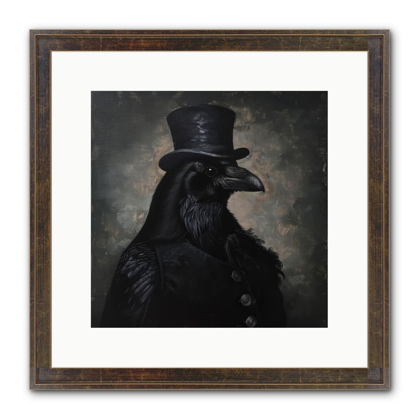 Raven's Midnight Tale — Ravens-Midnight-Tale-12x12-Framed-Print-Slimwoods-Black-Gold.jpg
