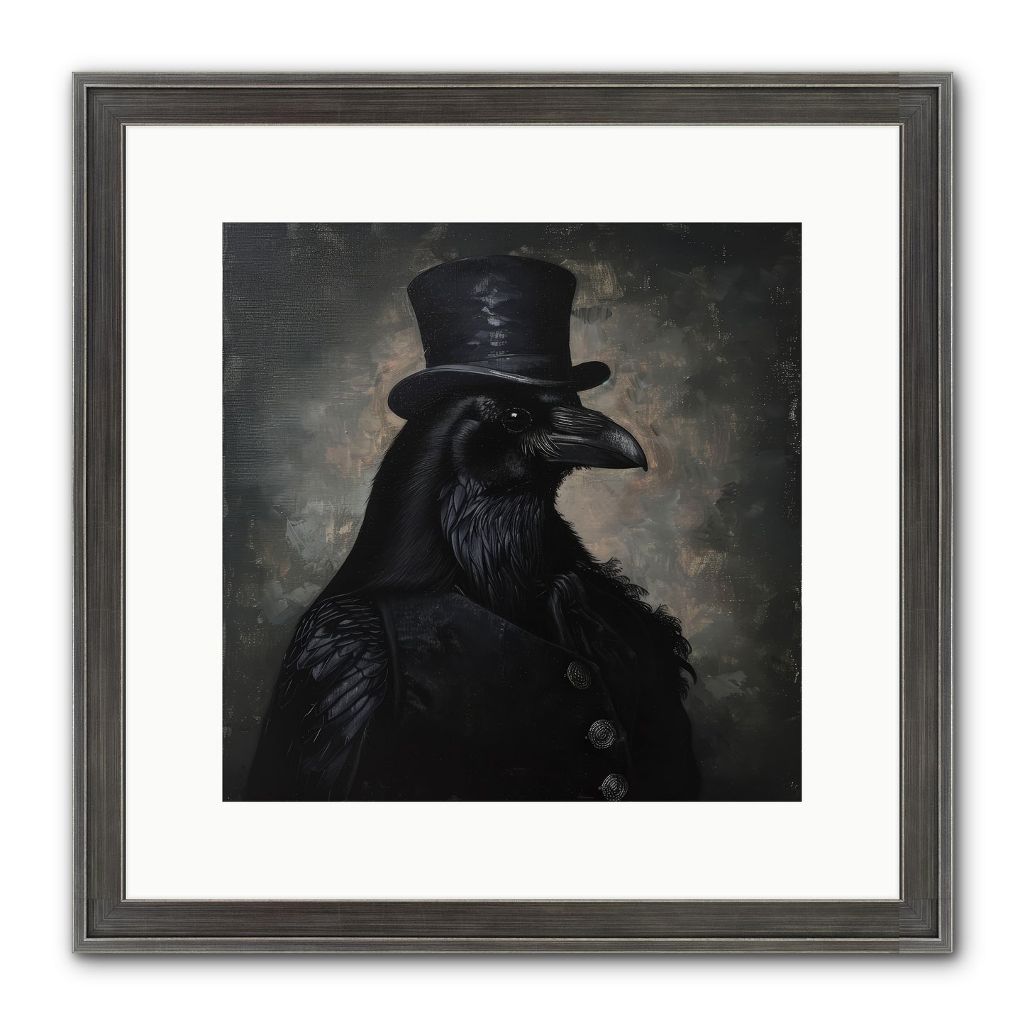 Raven's Midnight Tale — Ravens-Midnight-Tale-12x12-Framed-Print-Slimwoods-Black-Silver.jpg