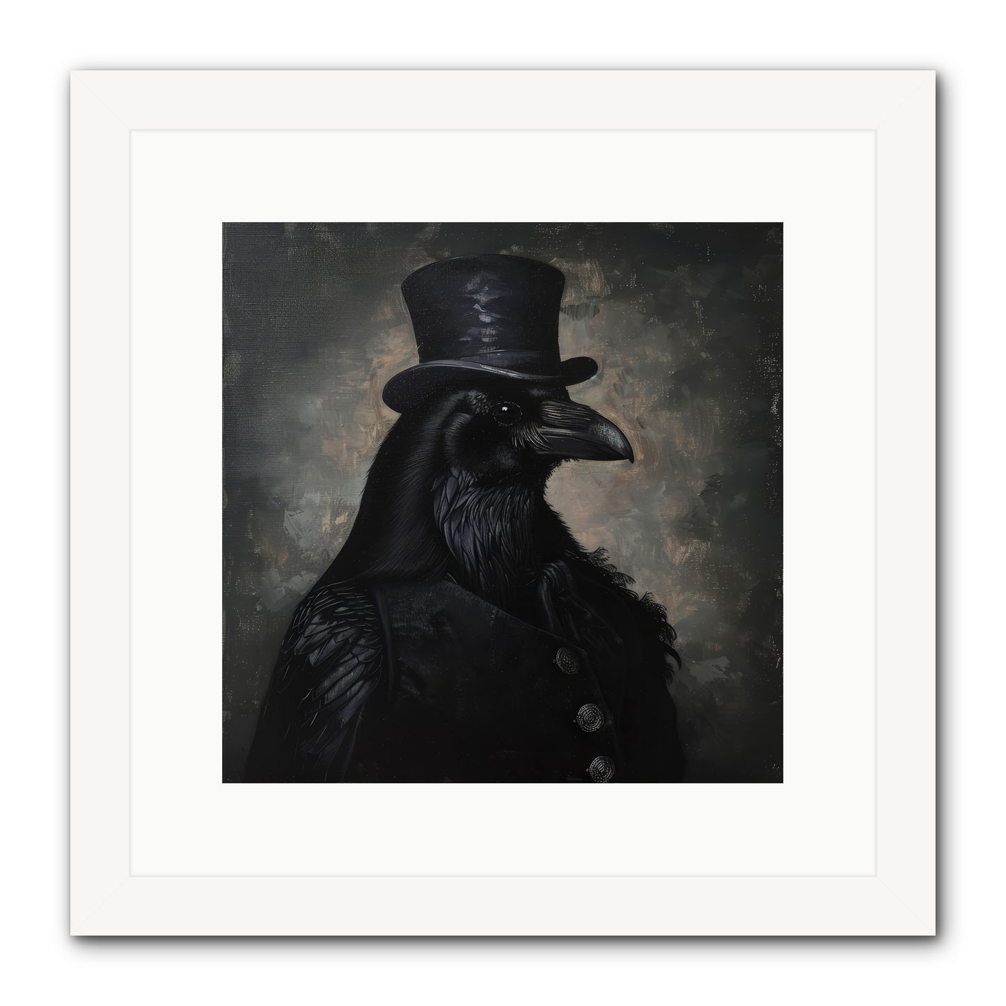 Raven's Midnight Tale — Ravens-Midnight-Tale-12x12-Framed-Print-White.jpg