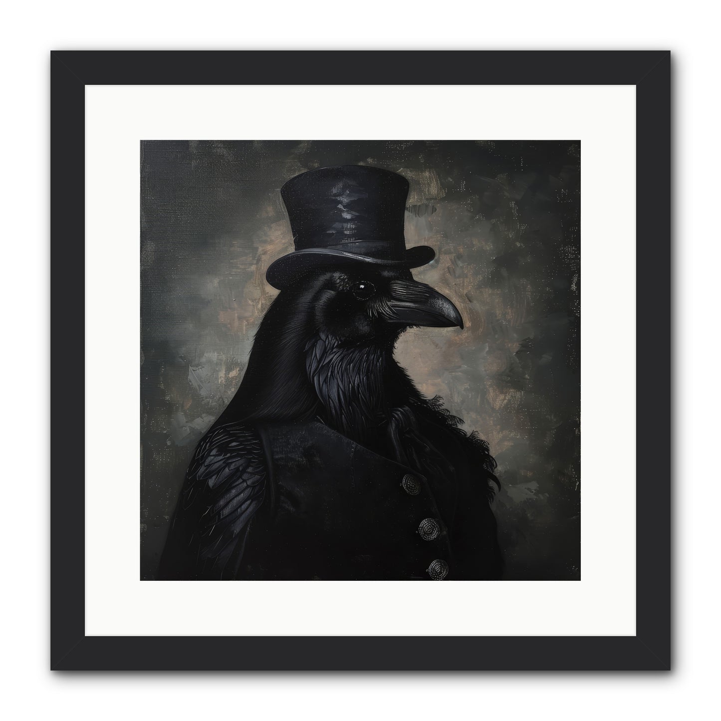 Raven's Midnight Tale — Ravens-Midnight-Tale-16x16-Framed-Print-Black.jpg