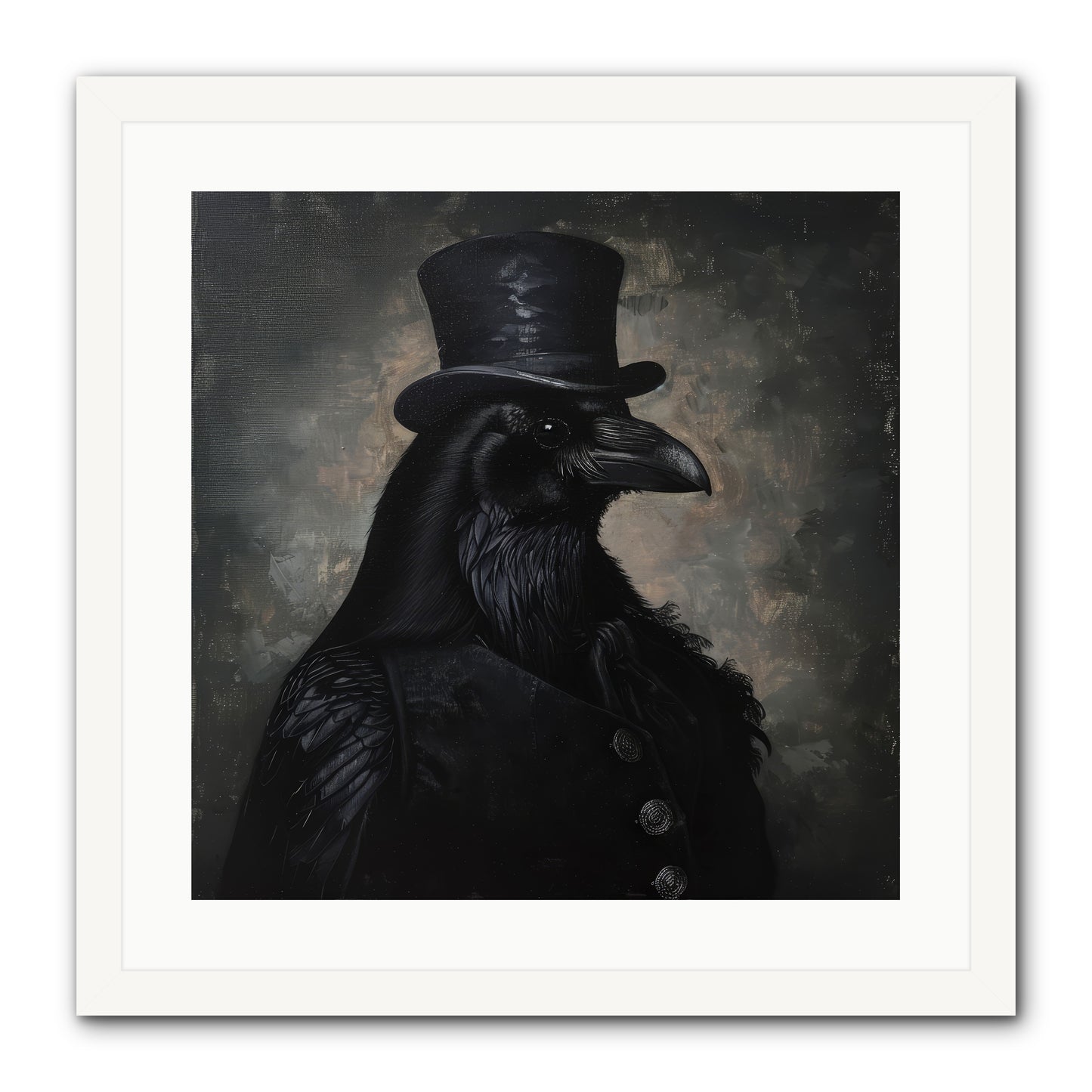 Raven's Midnight Tale — Ravens-Midnight-Tale-20x20-Framed-Print-White.jpg