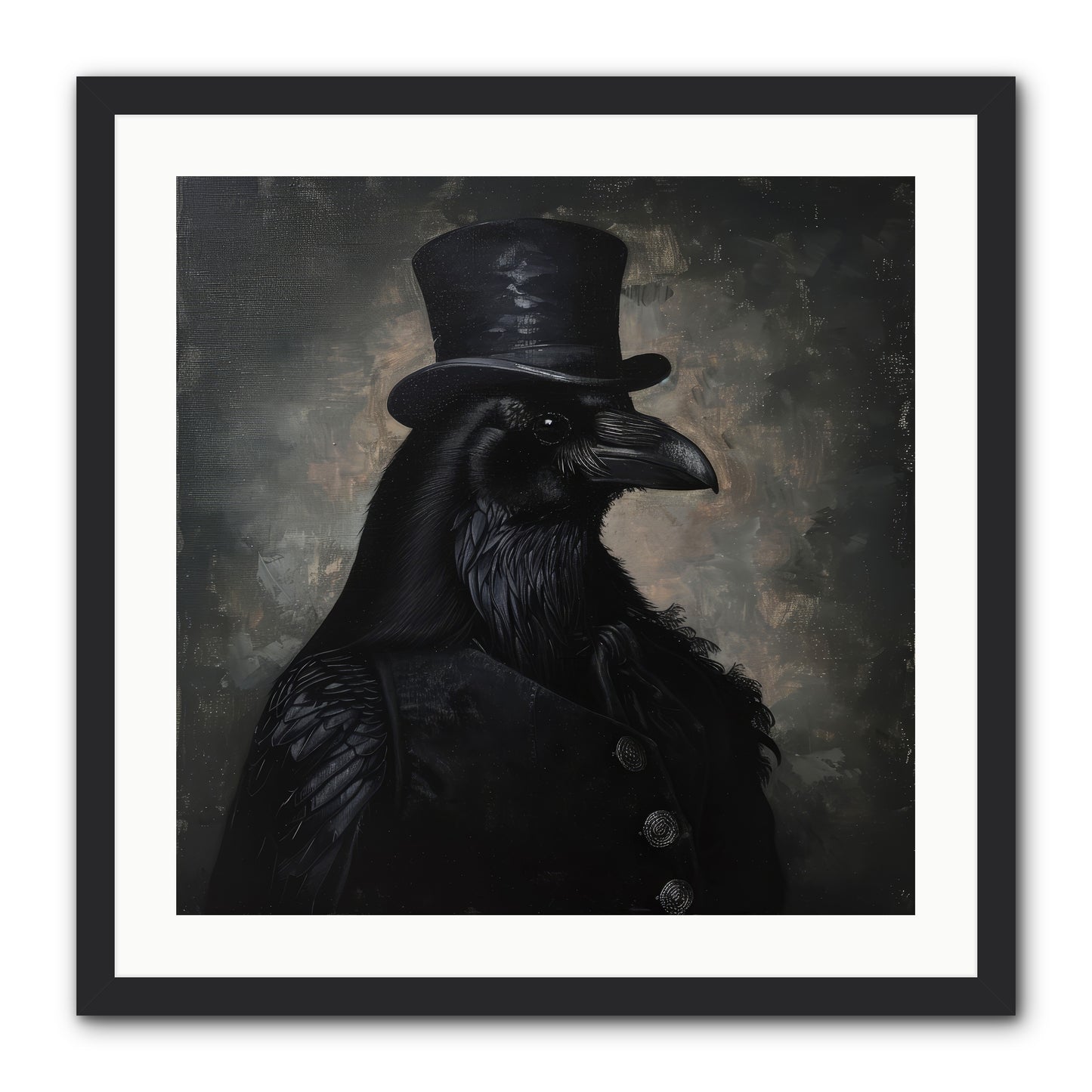 Raven's Midnight Tale — Ravens-Midnight-Tale-24x24-Framed-Print-Black.jpg