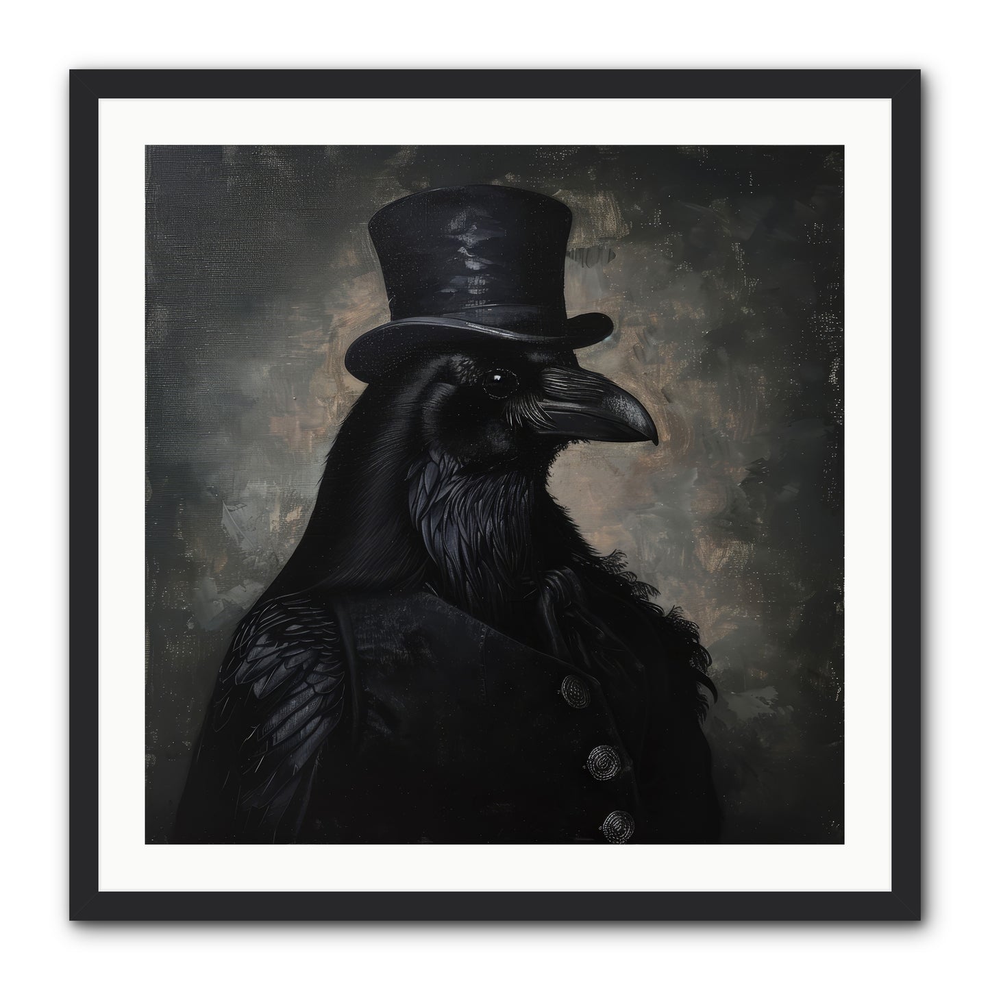 Raven's Midnight Tale — Ravens-Midnight-Tale-30x30-Framed-Print-Black.jpg