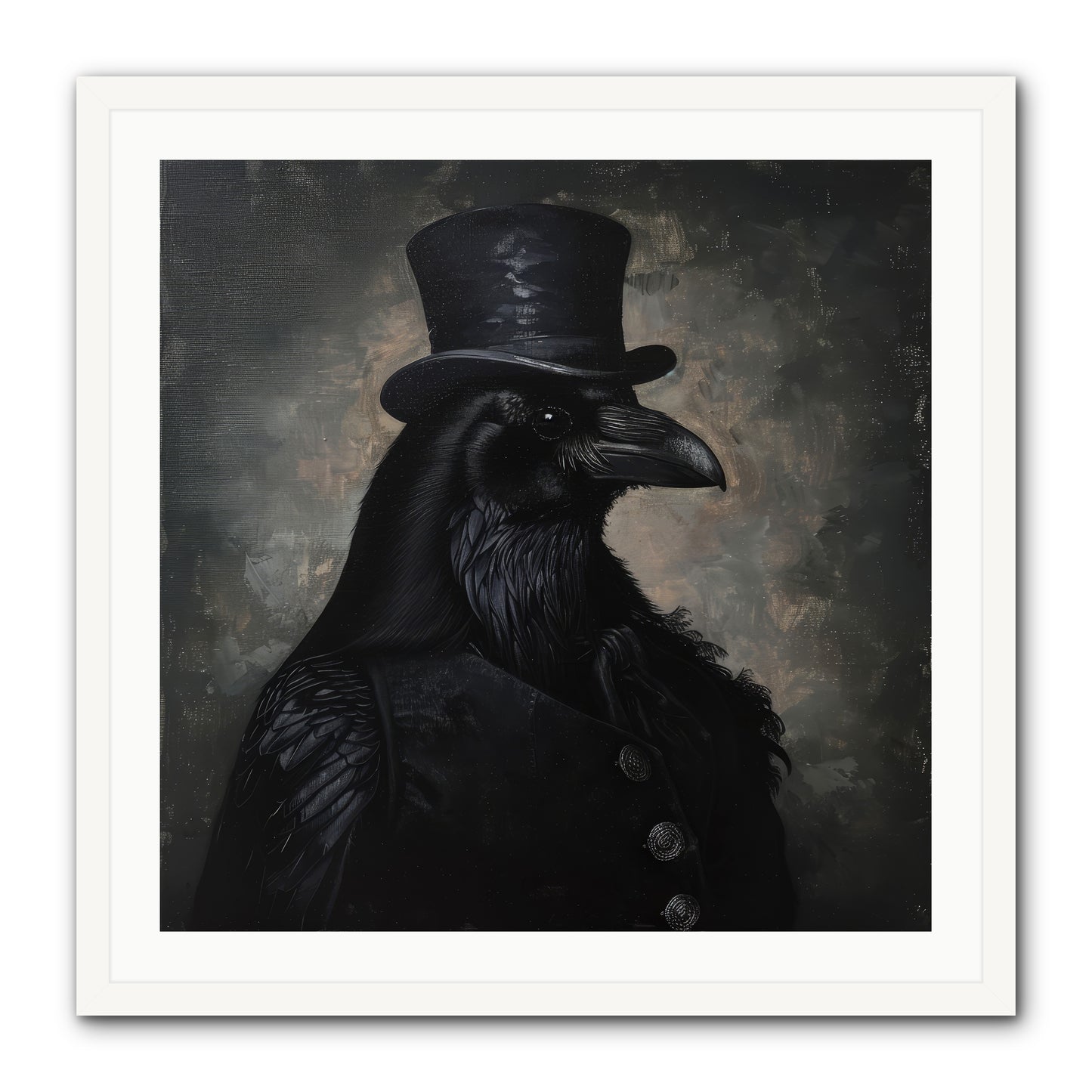 Raven's Midnight Tale — Ravens-Midnight-Tale-30x30-Framed-Print-White.jpg