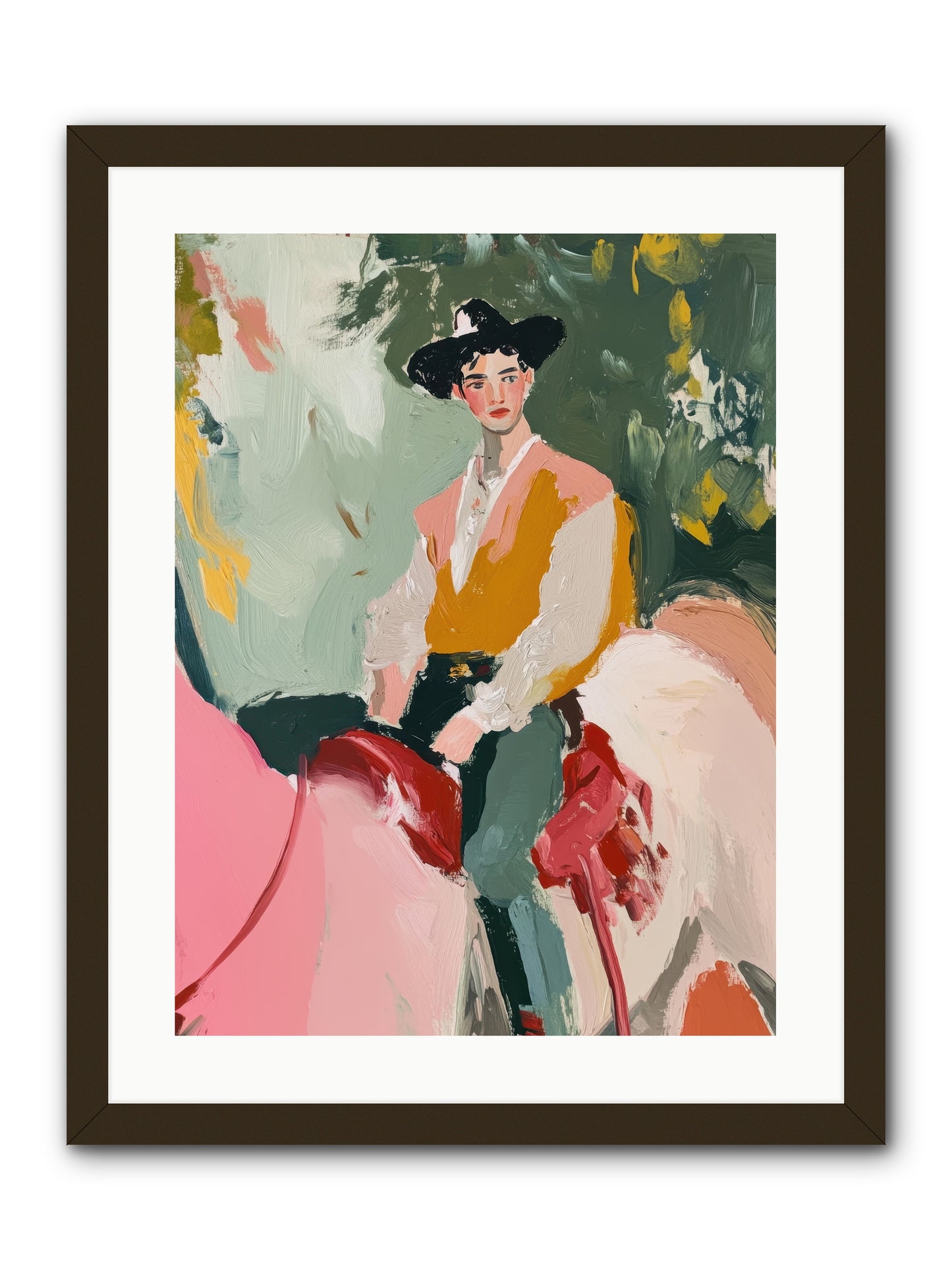 Rawhide Cartographer -- Framed Print - Black 18x24
