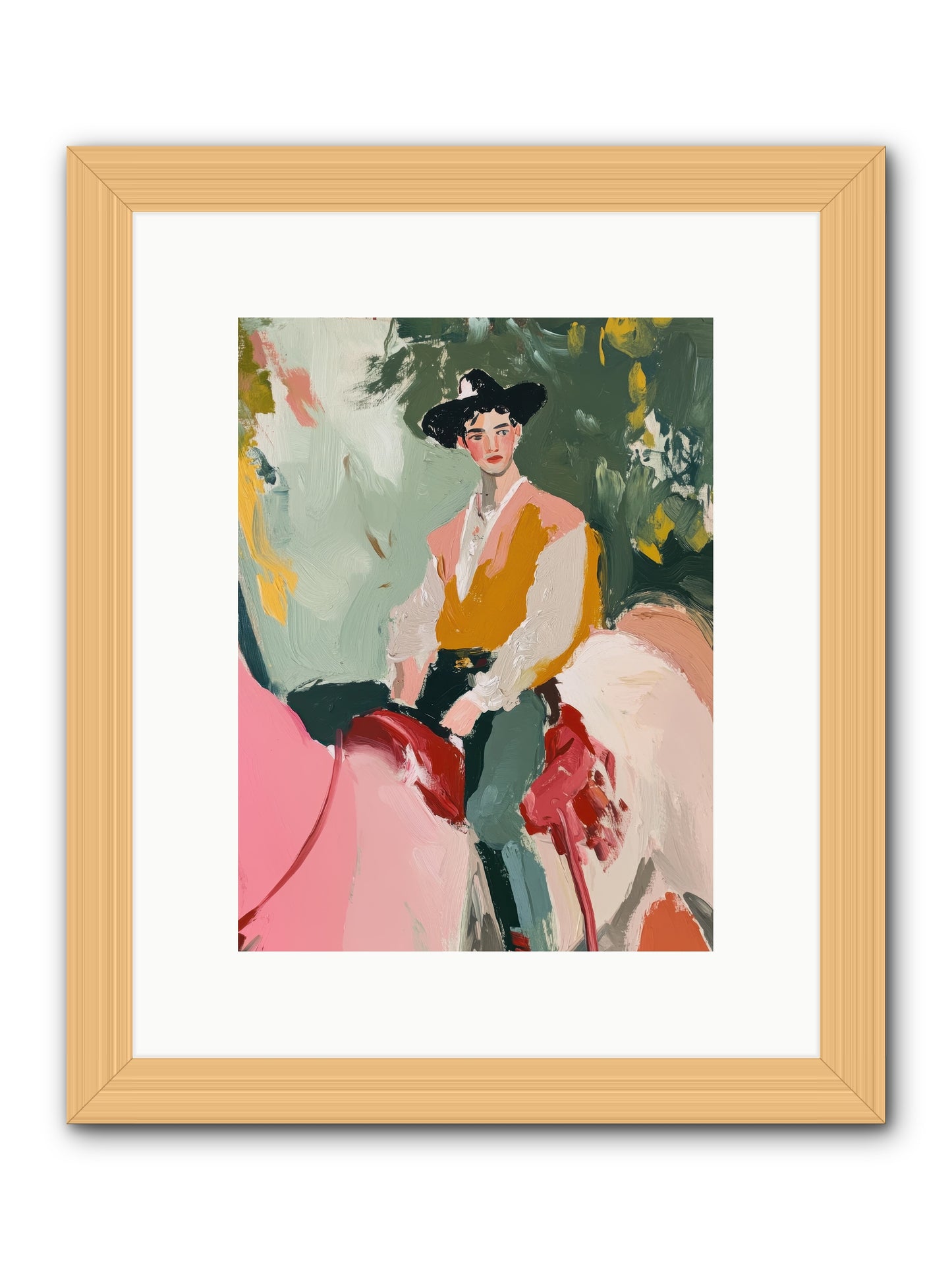 Rawhide Cartographer -- Framed Print - Natural 9x12