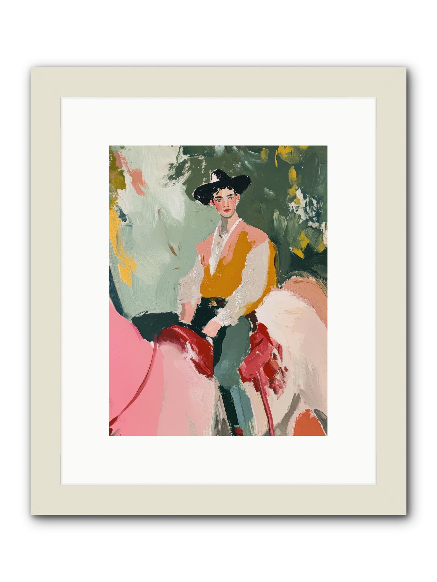 Rawhide Cartographer -- Framed Print - White 9x12
