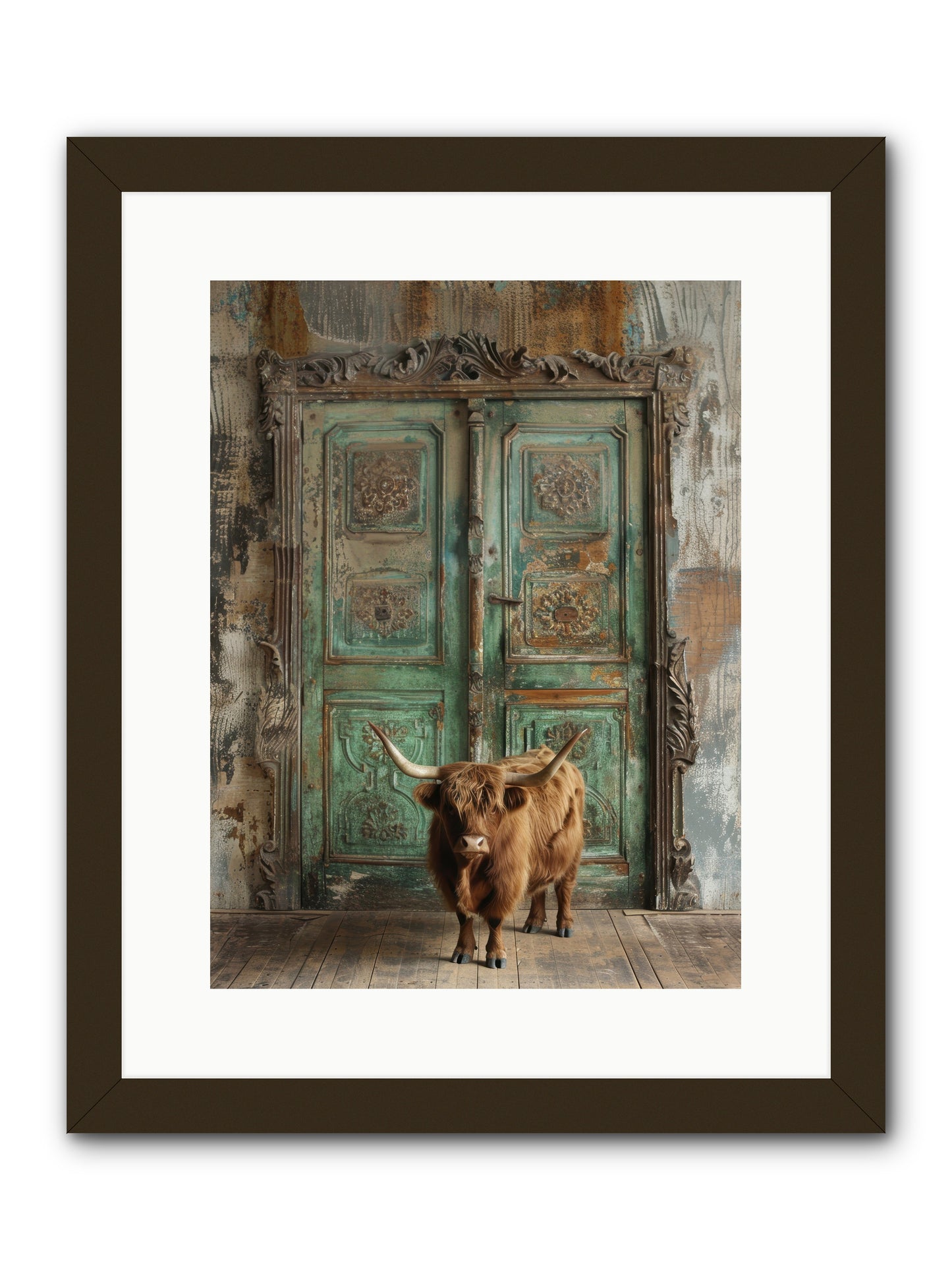 Rawhide Road -- Framed Print - Black 12x16