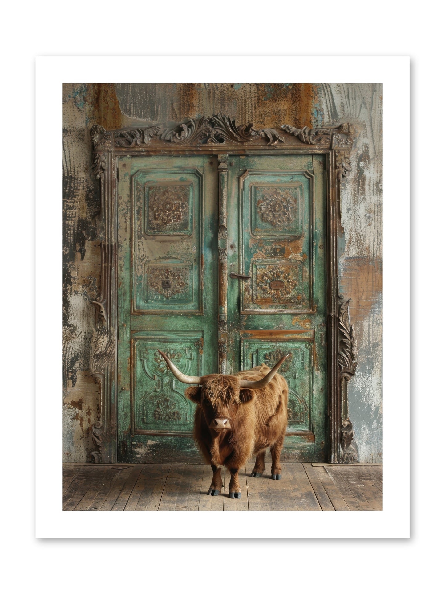 Rawhide Road -- Loose Canvas Print 12x16