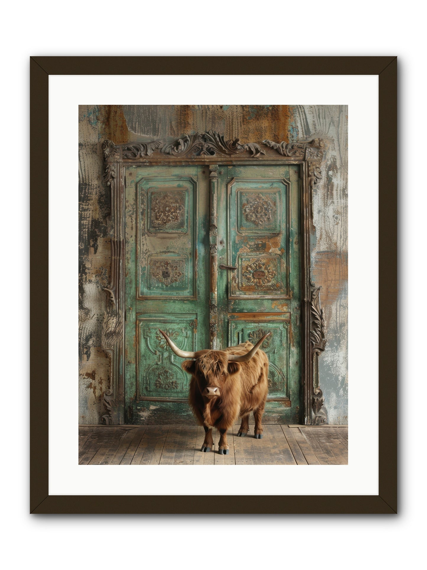 Rawhide Road -- Framed Print - Black 18x24