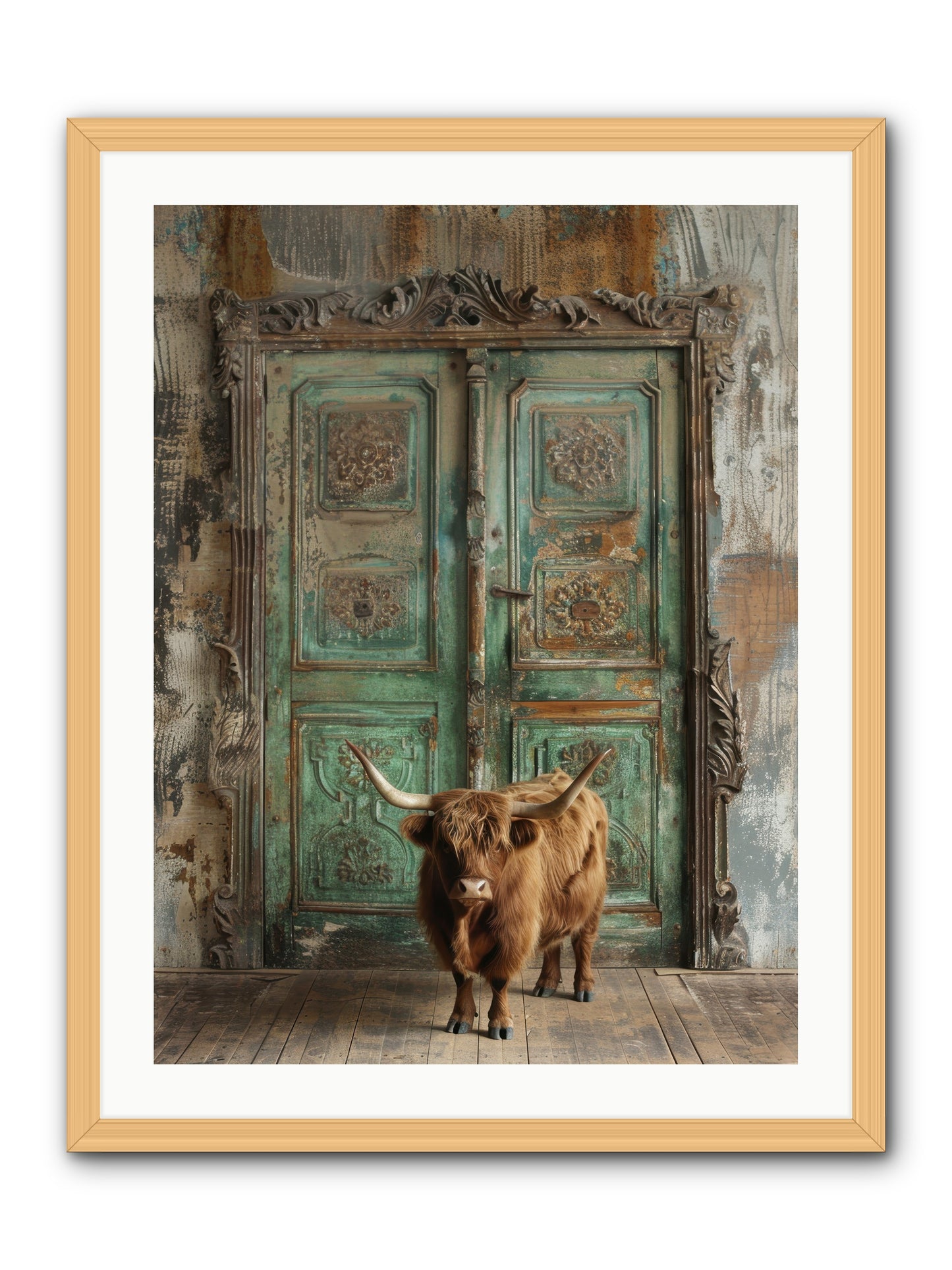 Rawhide Road -- Framed Print - Natural 24x32