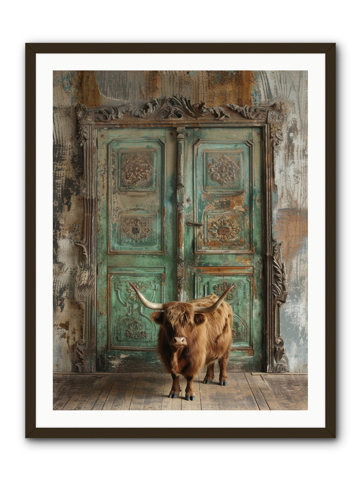Rawhide Road -- Framed Print - Black 30x40